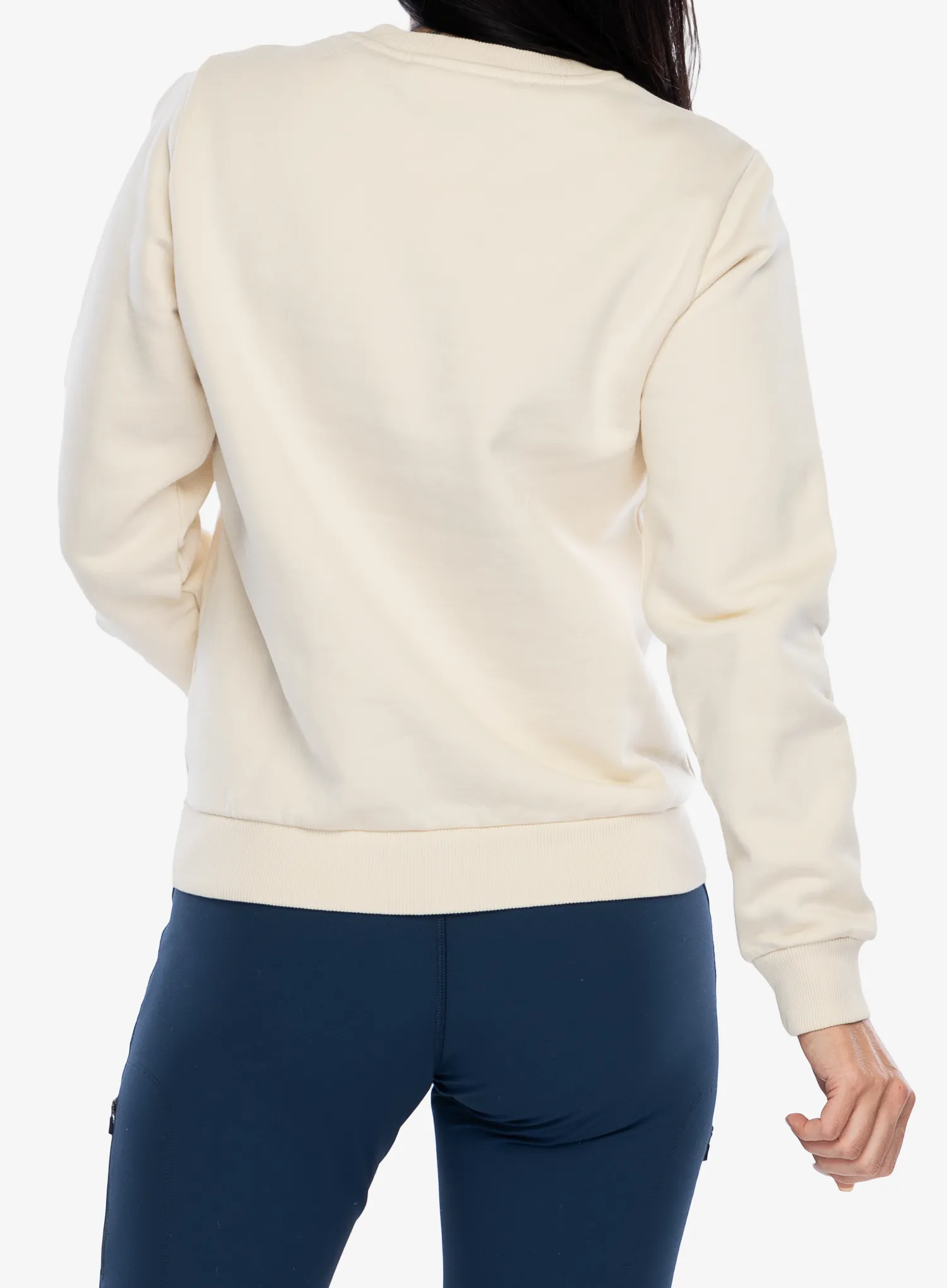 Ženska dukserica Fjallraven Logo Sweater - chalk white/flame orange