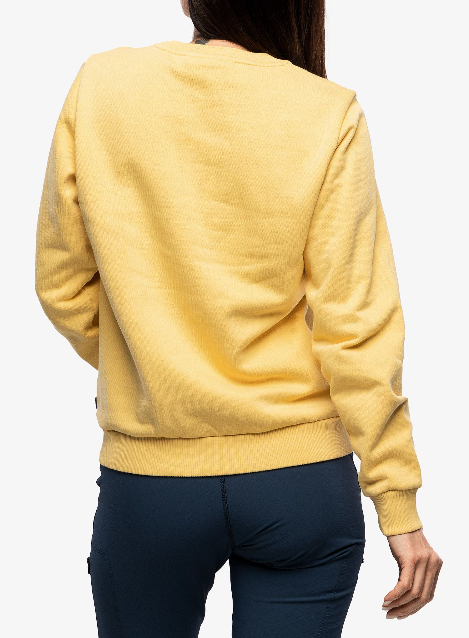 Ženska dukserica Fjallraven Logo Sweater - mais yellow