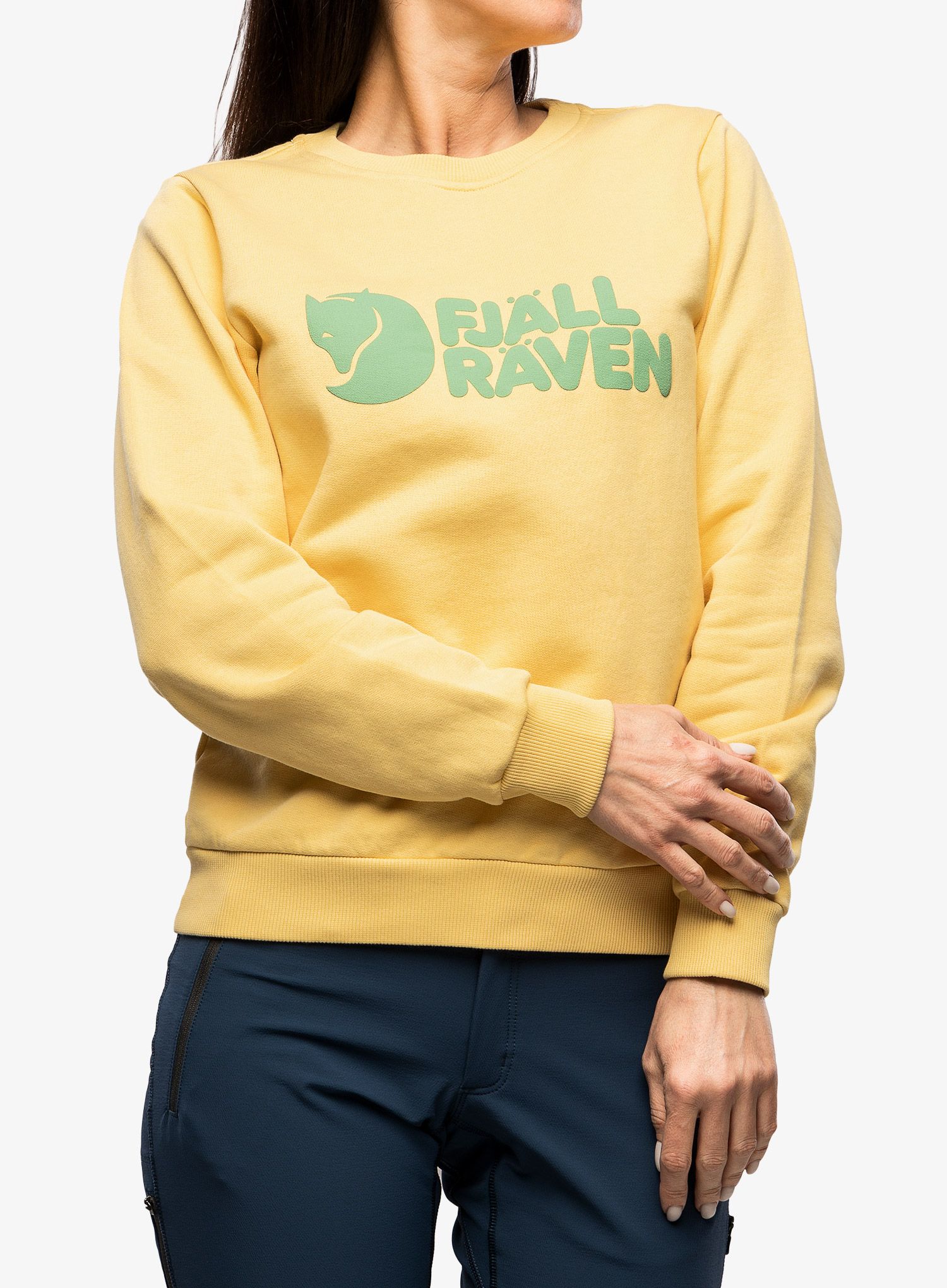 Ženska dukserica Fjallraven Logo Sweater - mais yellow