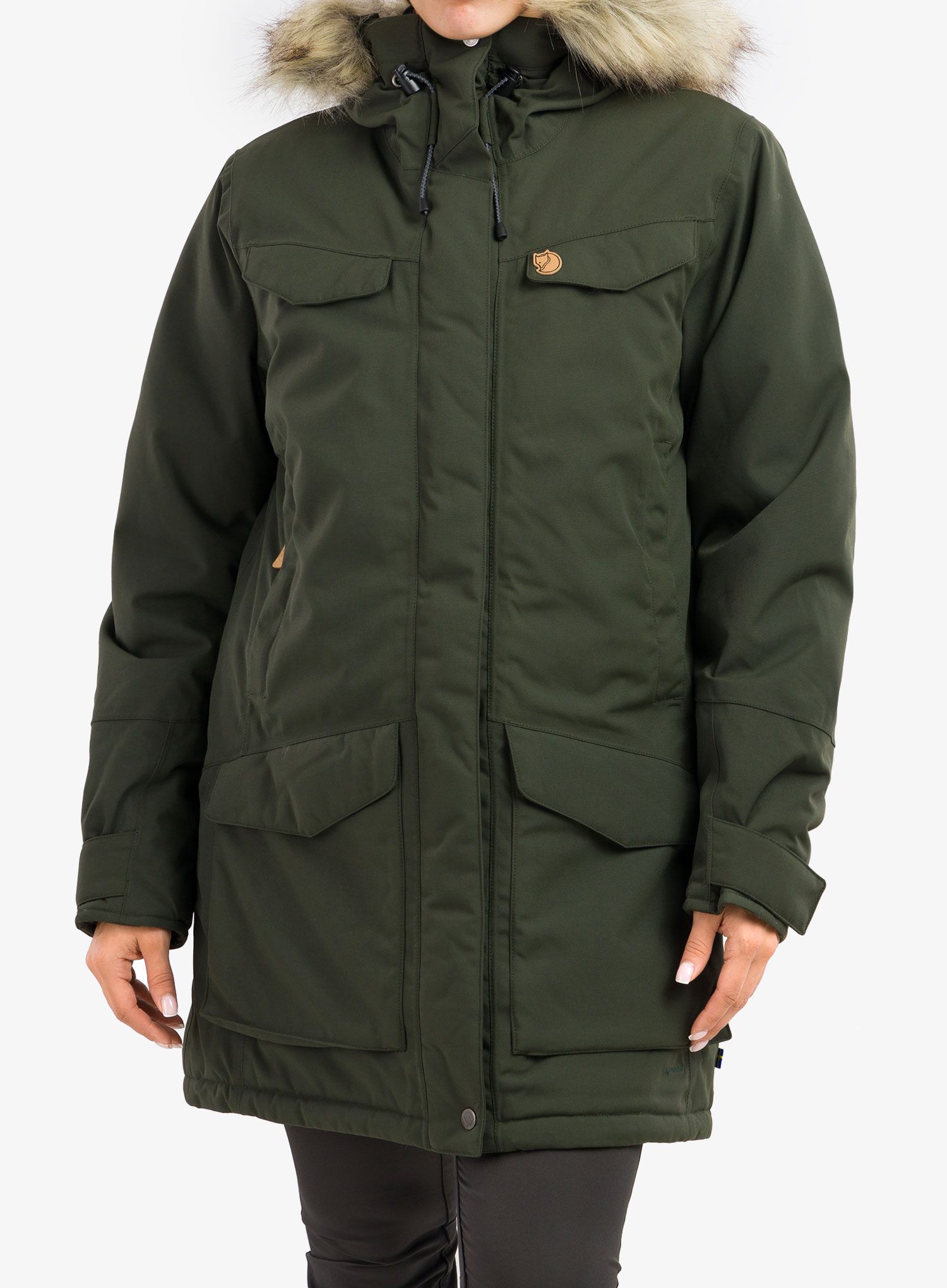 Ženski kaput Fjallraven Nuuk Parka - deep forest