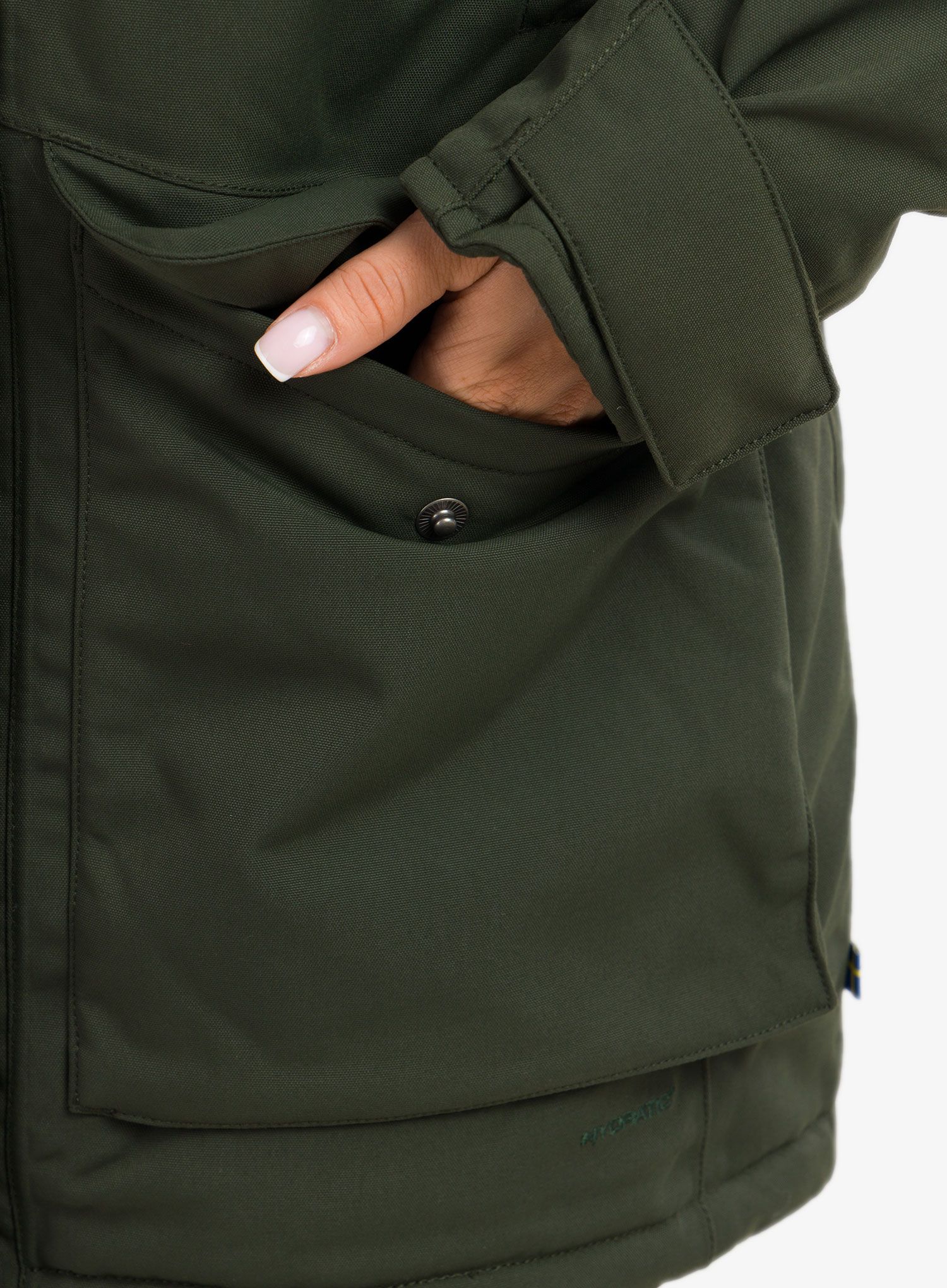Ženski kaput Fjallraven Nuuk Parka - deep forest