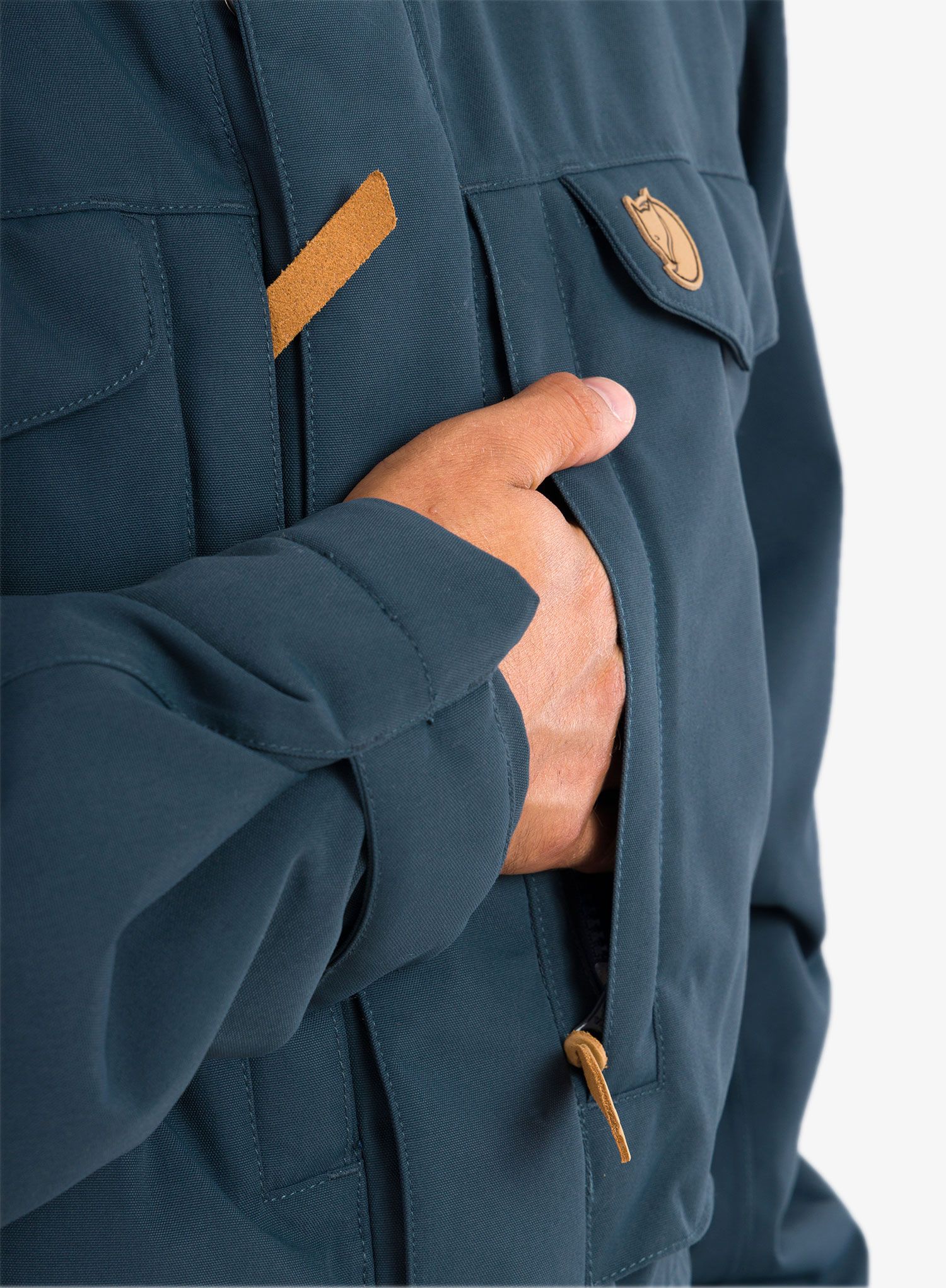 Jakna s postavom Fjallraven Nuuk Parka - mountain blue