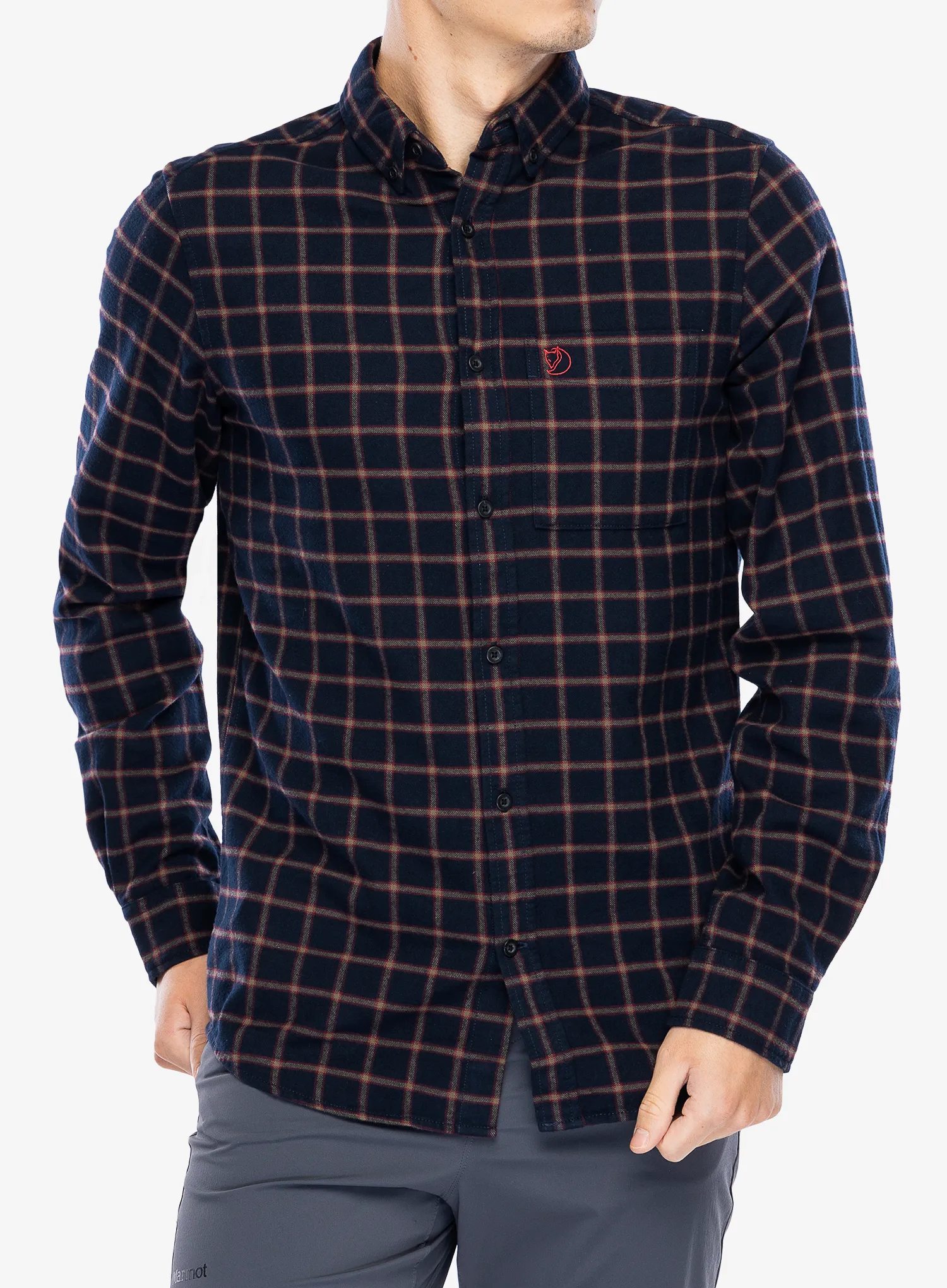 Planinarska košulja Fjallraven Ovik Flannel Shirt - dark navy