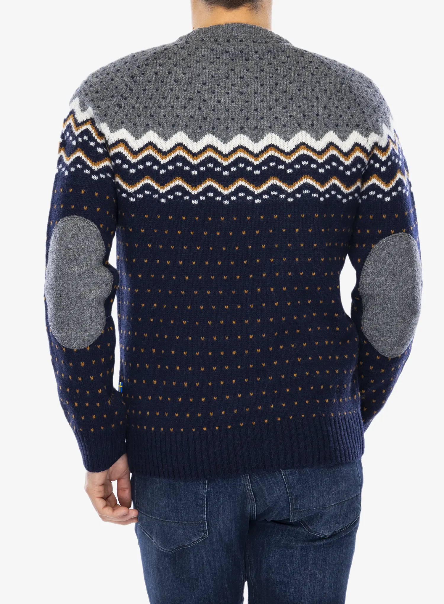 Džemper Fjallraven Ovik Knit Sweater - dark navy/navy