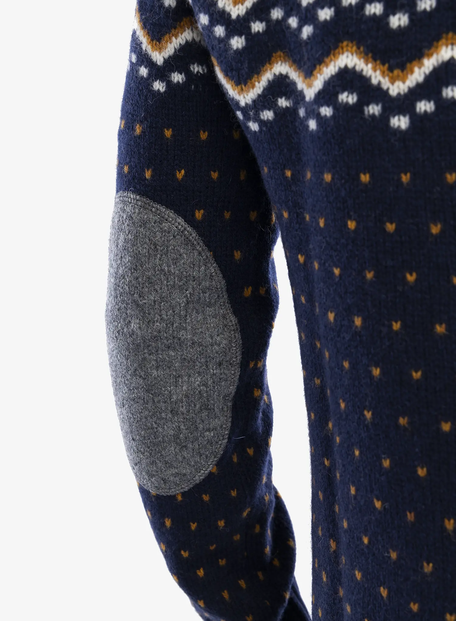 Džemper Fjallraven Ovik Knit Sweater - dark navy/navy