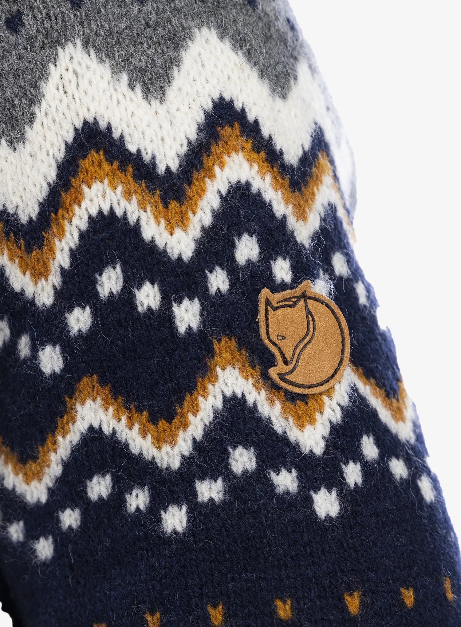 Džemper Fjallraven Ovik Knit Sweater - dark navy/navy