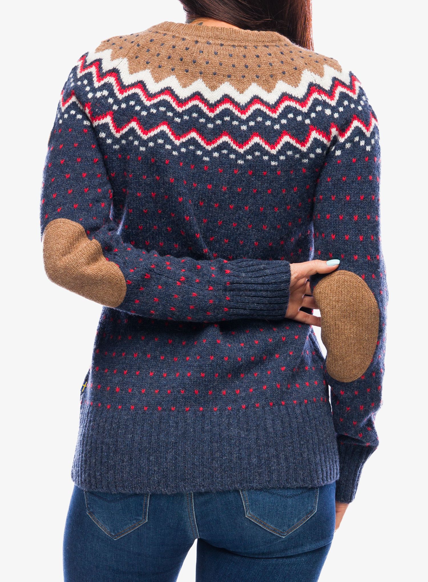 Ženski džemper Fjallraven Ovik Knit Sweater - navy