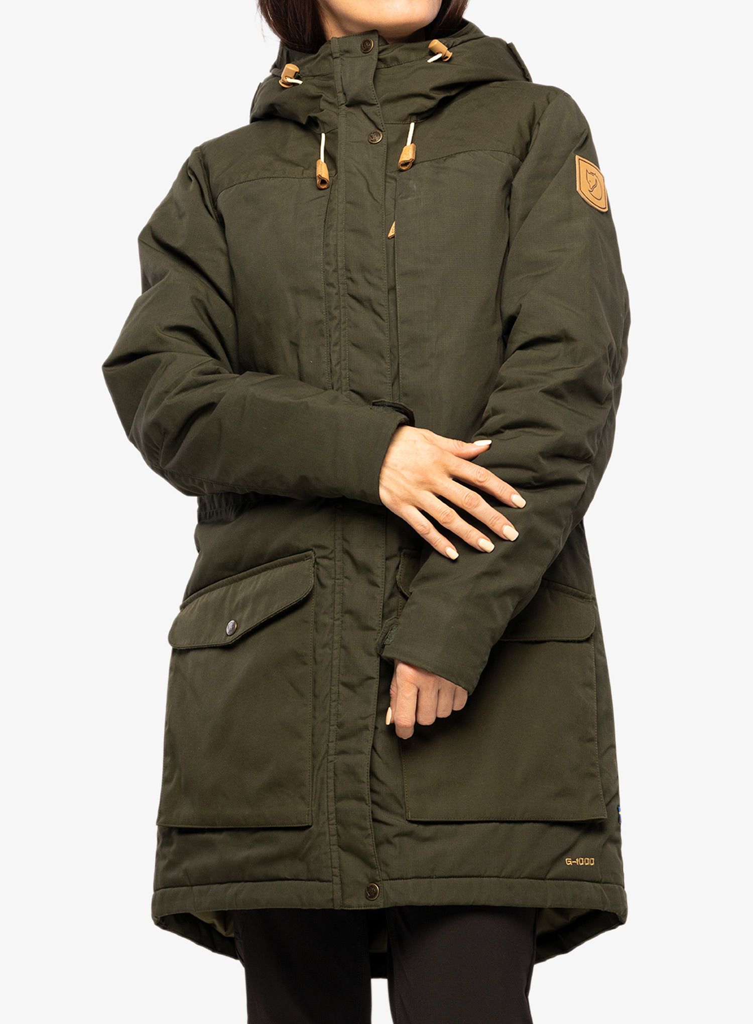 Ženski kaput Fjallraven Singi Wool Padded Parka - deep forest