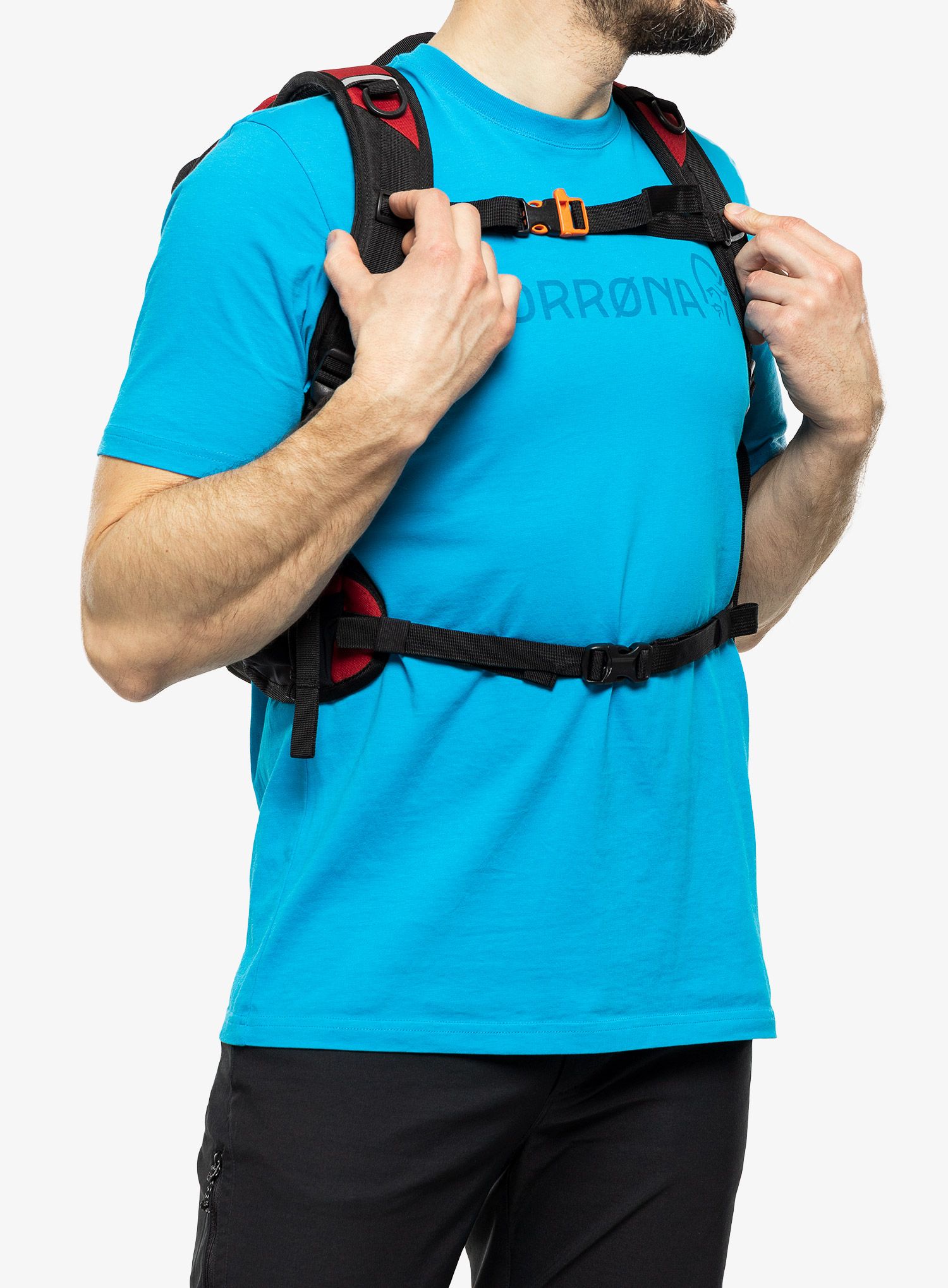 Ruksak Fjord Nansen Rago 18 - red/black