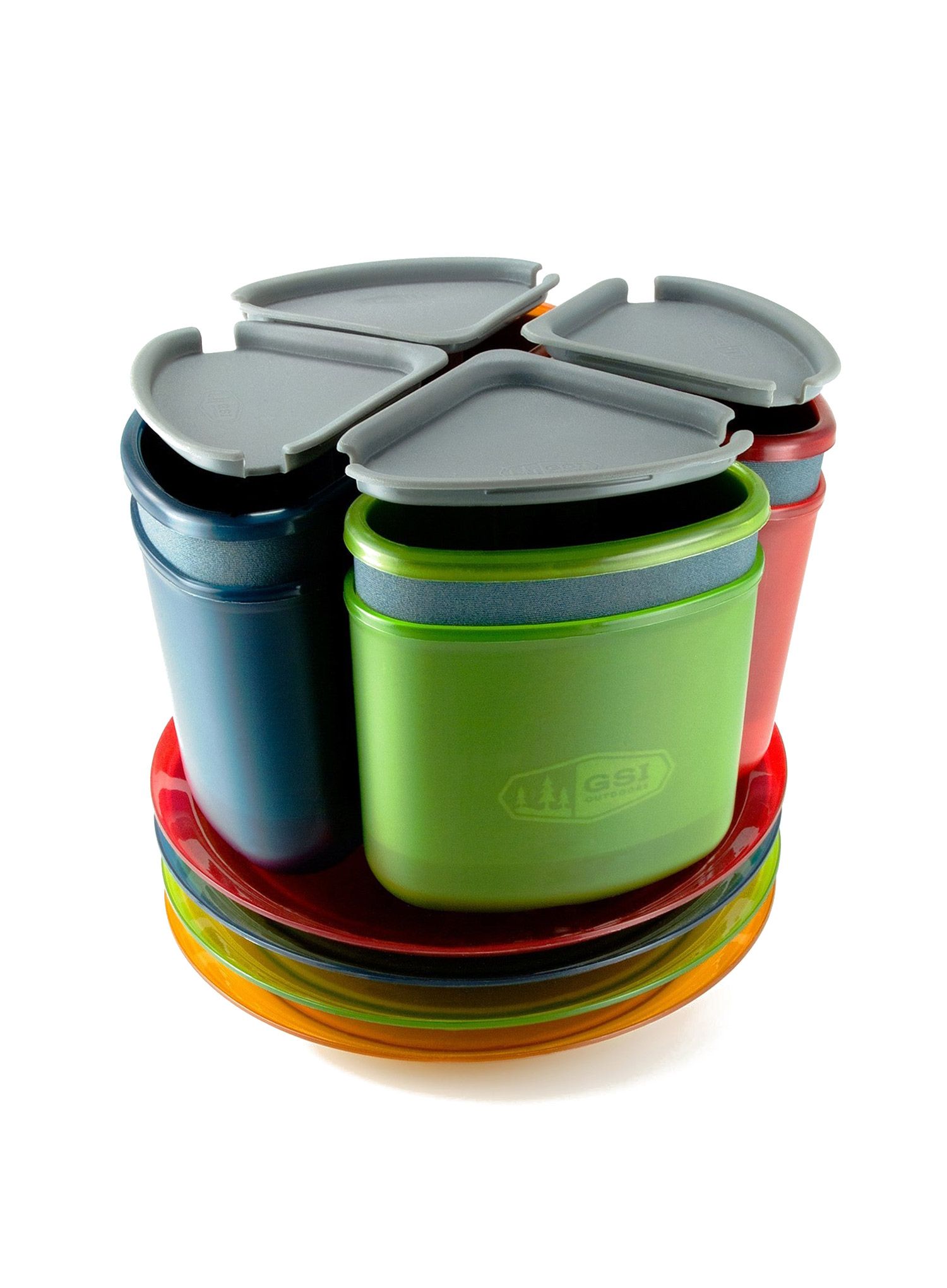 Posuđe GSI Infinity 4 Person Compact Tableset - multicolor