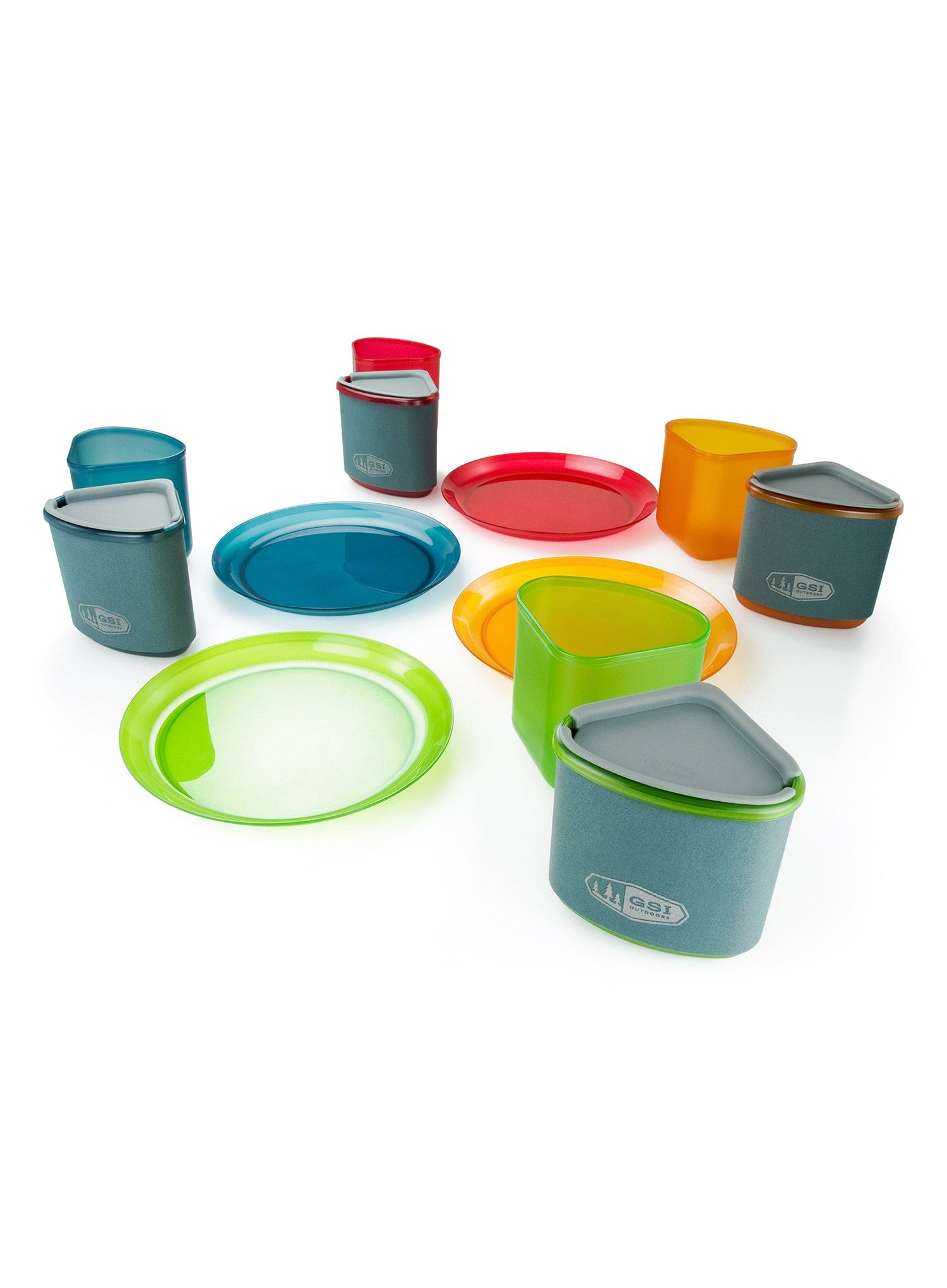 Posuđe GSI Infinity 4 Person Compact Tableset - multicolor