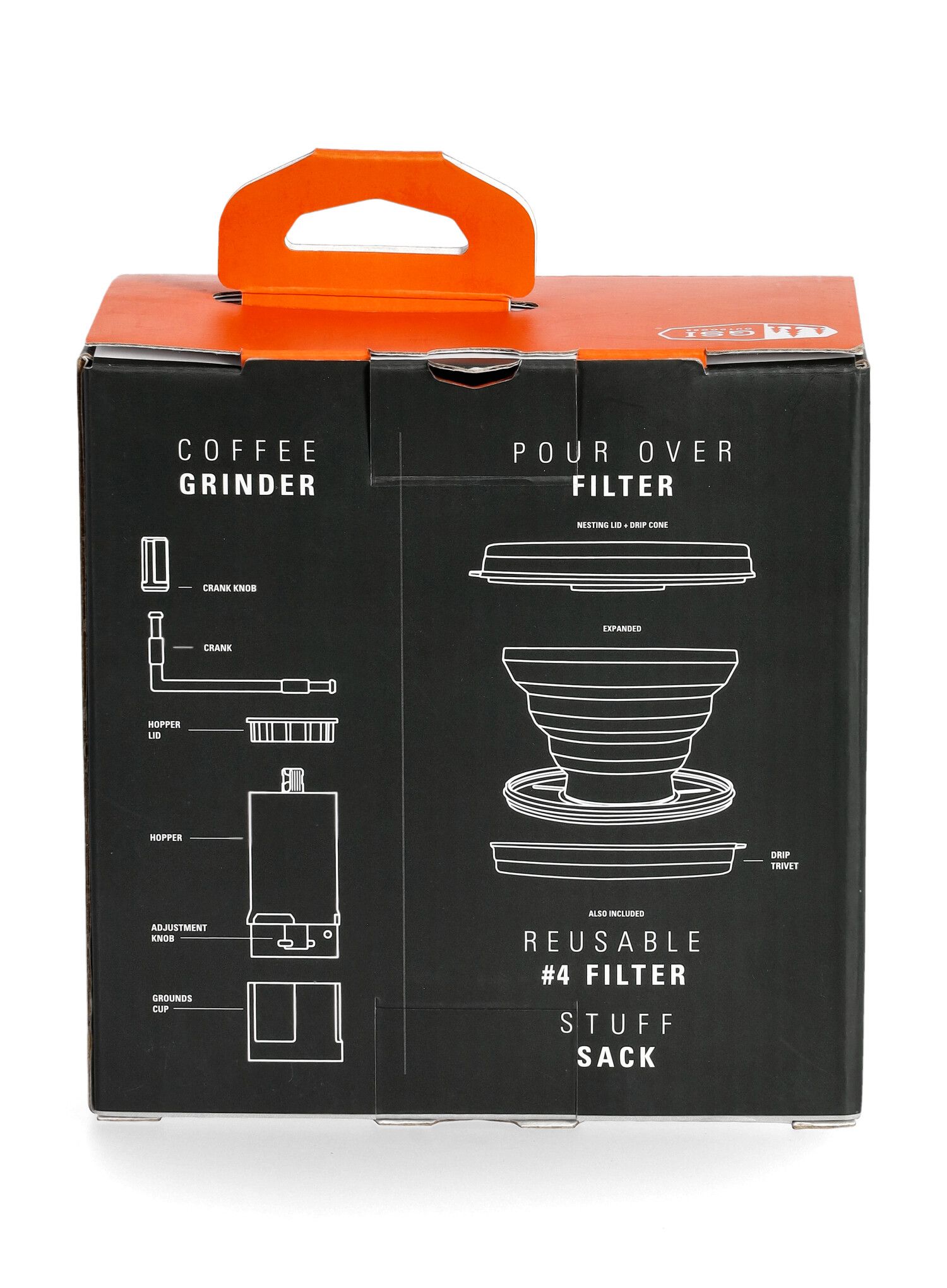 Putni aparat za kavu GSI Outdoors Javagrind Pourover Set