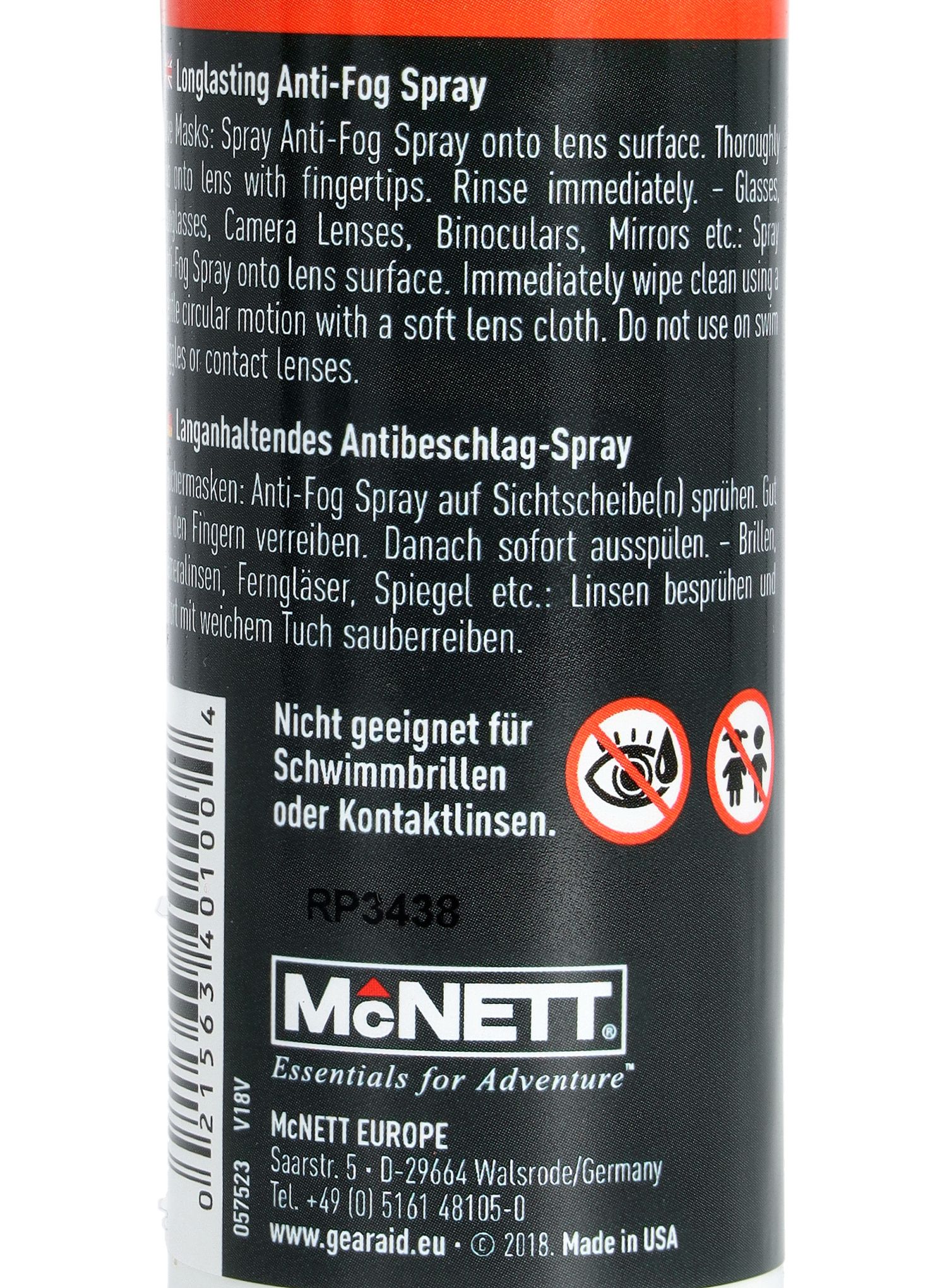 Sprej Gear Aid Anti-Fog Sprey