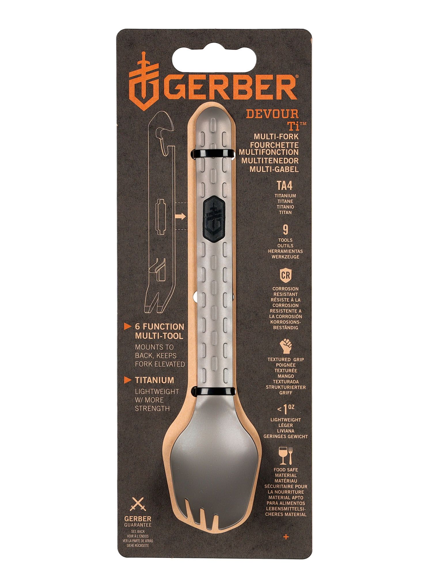 Pribor za jelo Gerber Devour - titanium