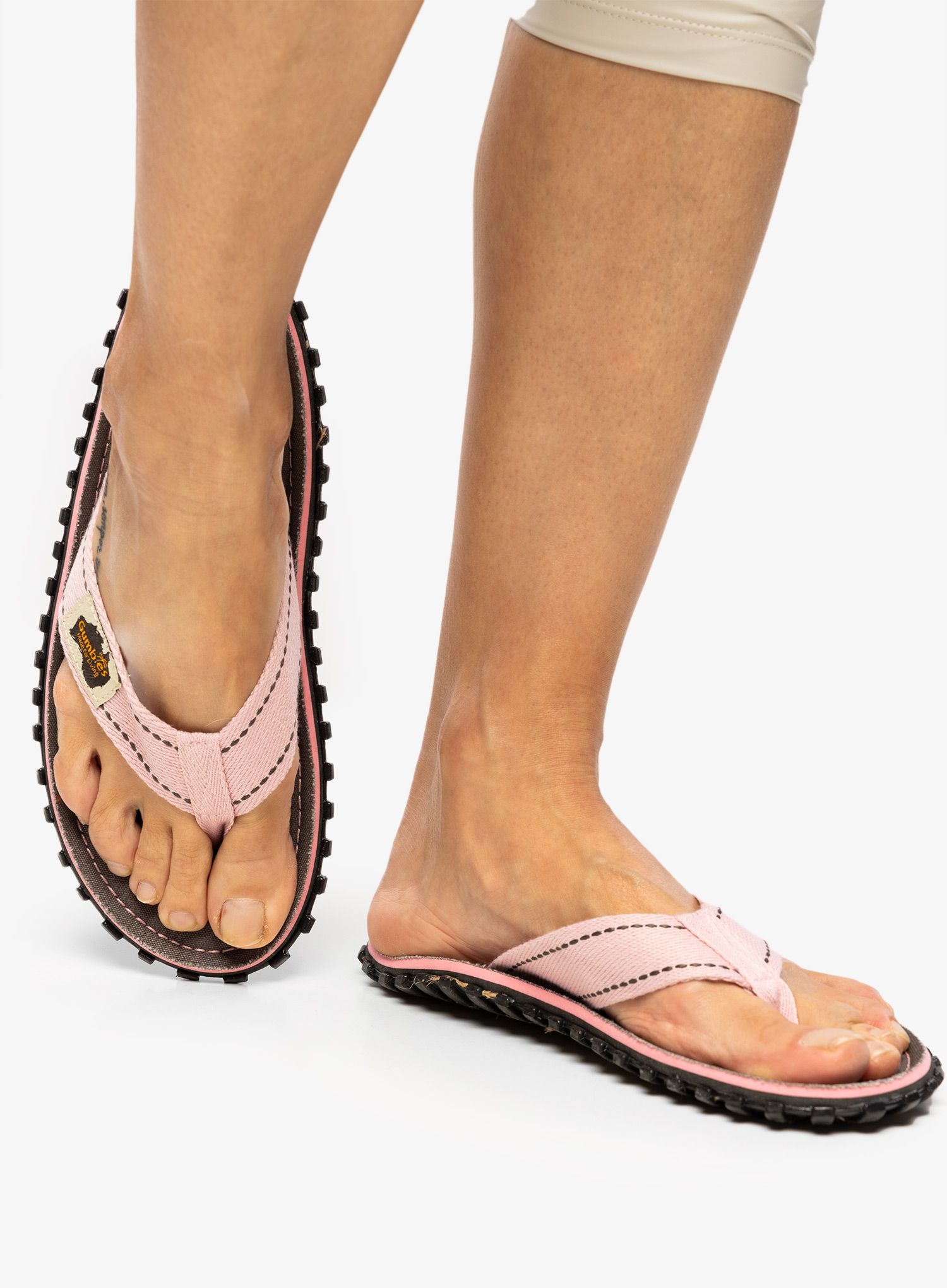 Japanke Gumbies Islander Canvas Flip-Flops - grey turtle