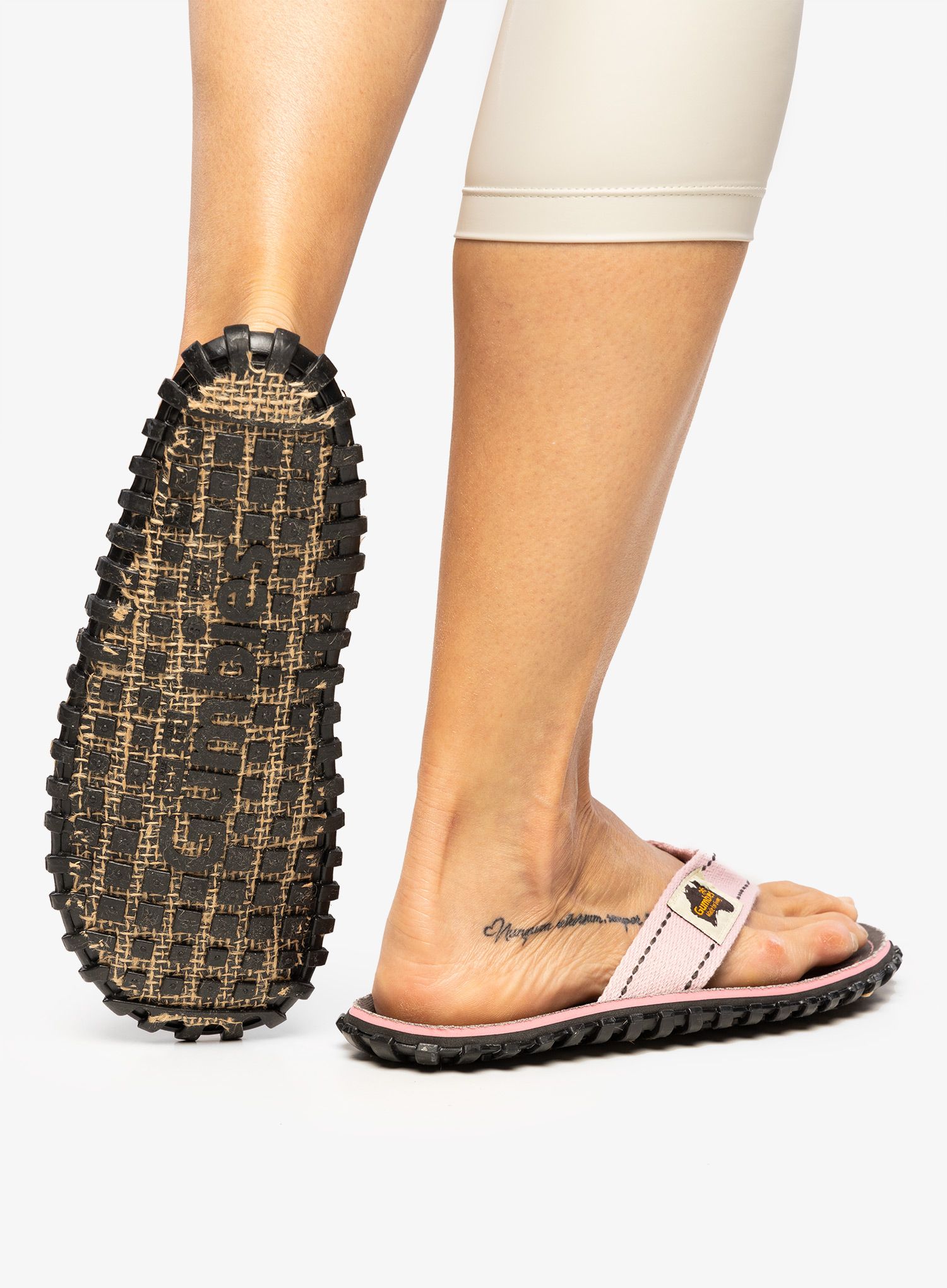 Japanke Gumbies Islander Canvas Flip-Flops - grey turtle