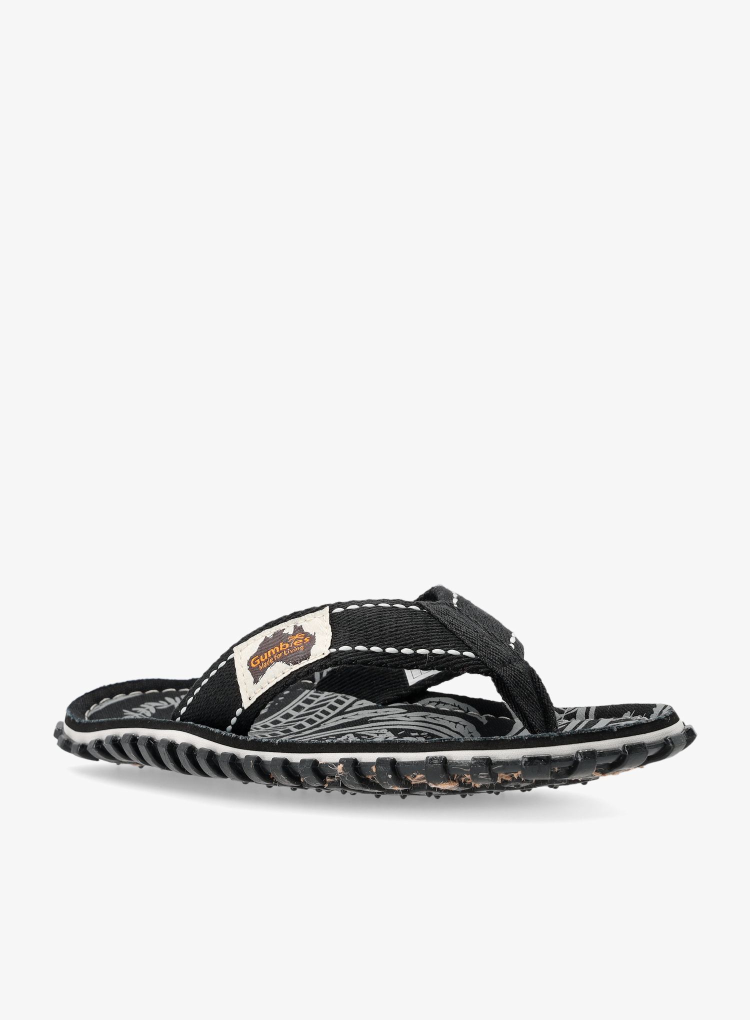 Japanke Gumbies Islander Canvas Flip-Flops - midnight black