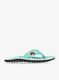 Ženske japanke Gumbies Islander Canvas Flip-Flops - mint multi logo