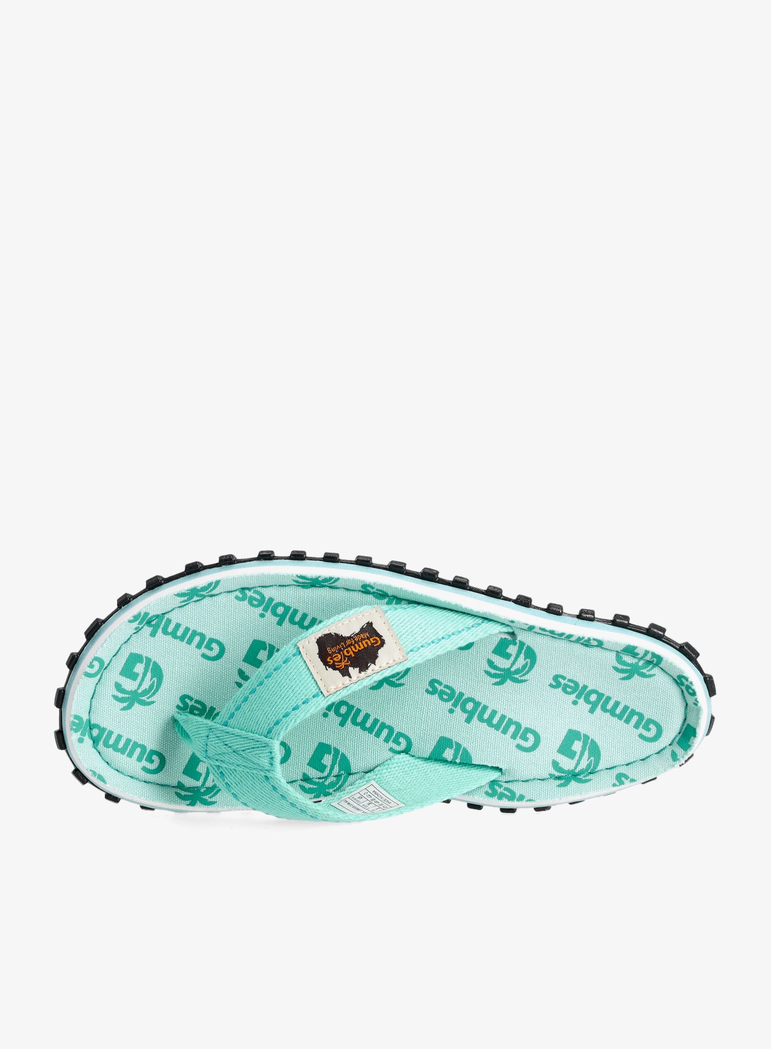 Ženske japanke Gumbies Islander Canvas Flip-Flops - mint multi logo