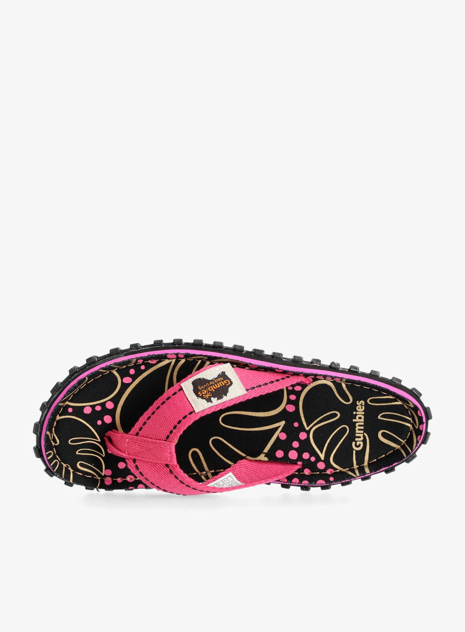 Ženske japanke Gumbies Islander Canvas Flip-Flops - tropical black