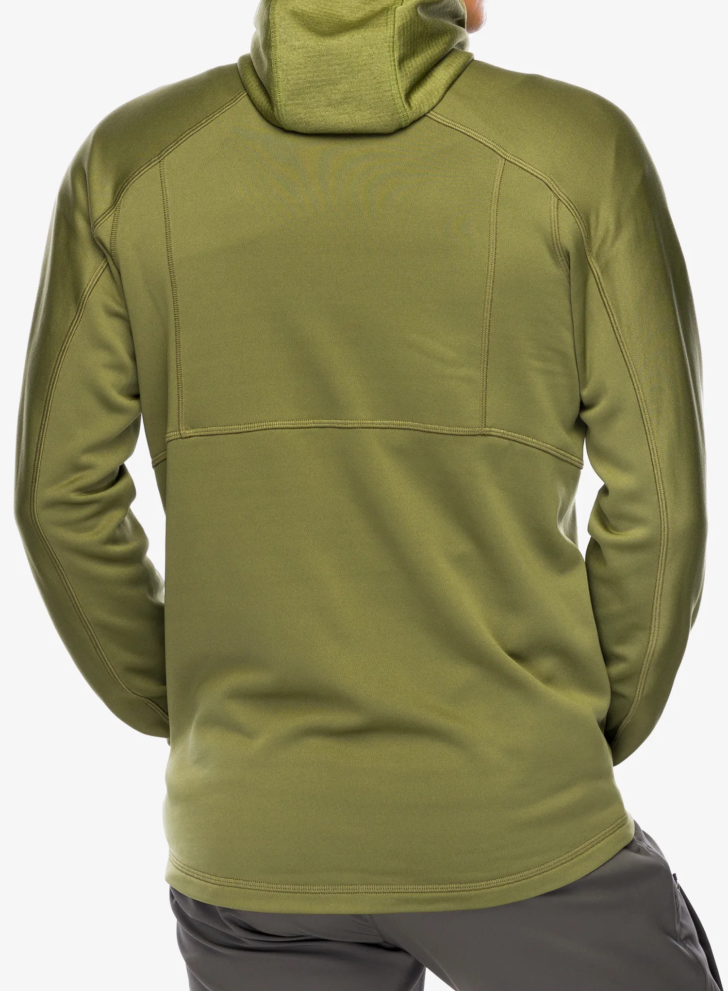 Dukserica od flisa Haglofs Betula Hood - olive green