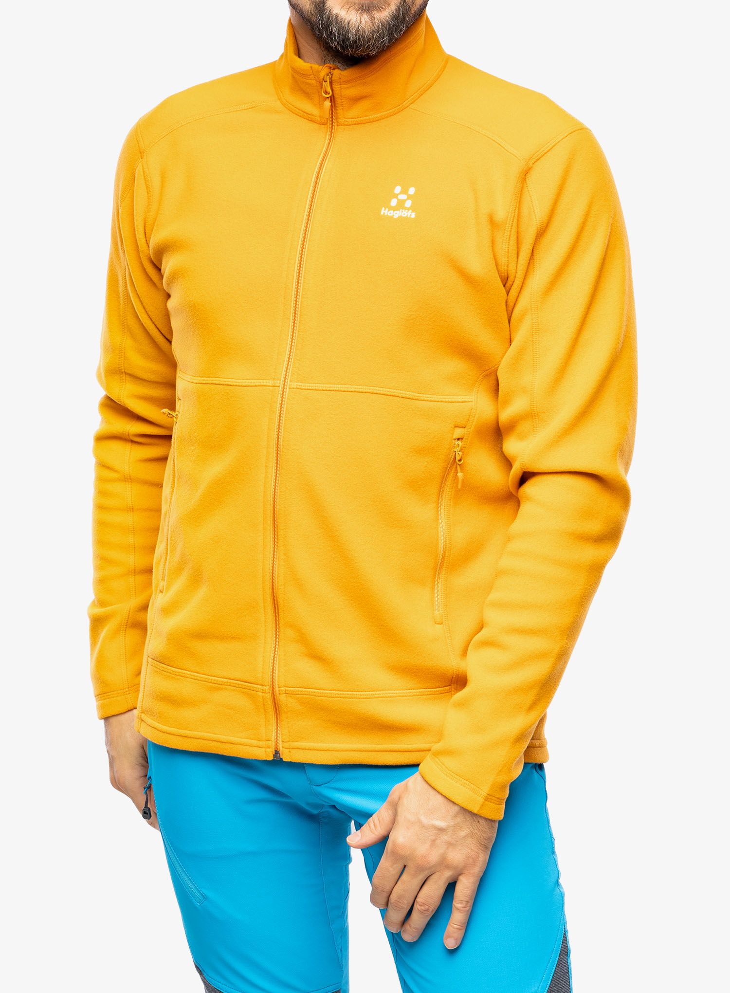 Dukserica od flisa Haglofs Buteo Mid Jacket - desert yellow