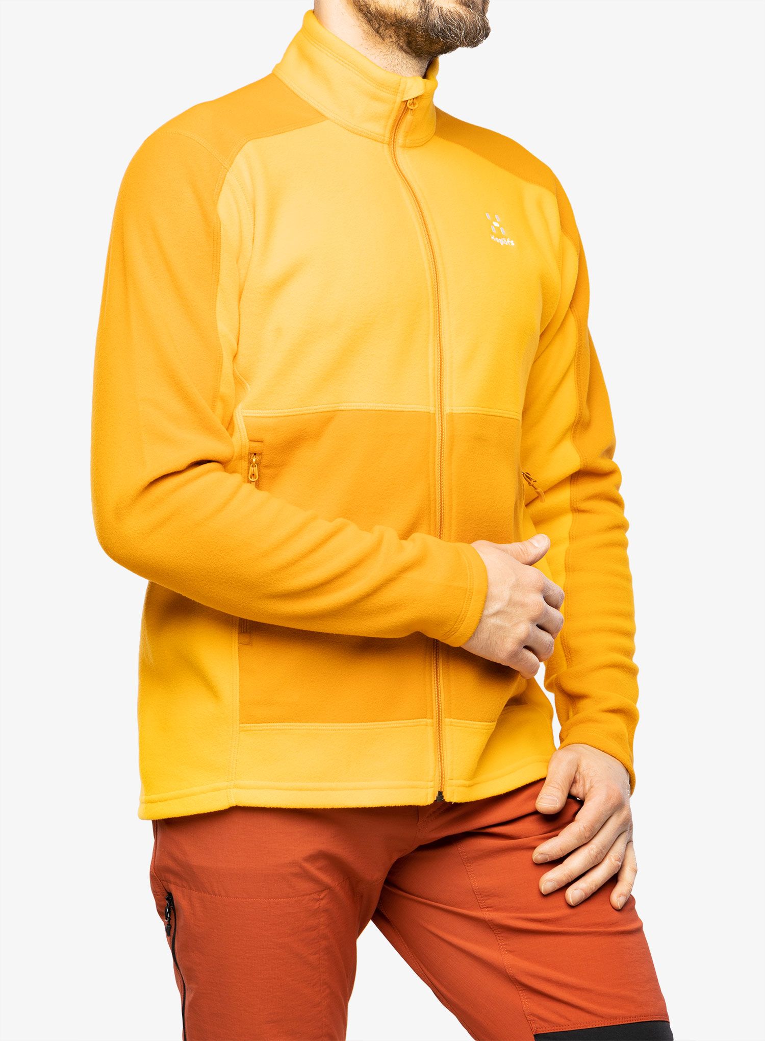 Dukserica od flisa Haglofs Buteo Mid Jacket - desert yellow/sunny yellow