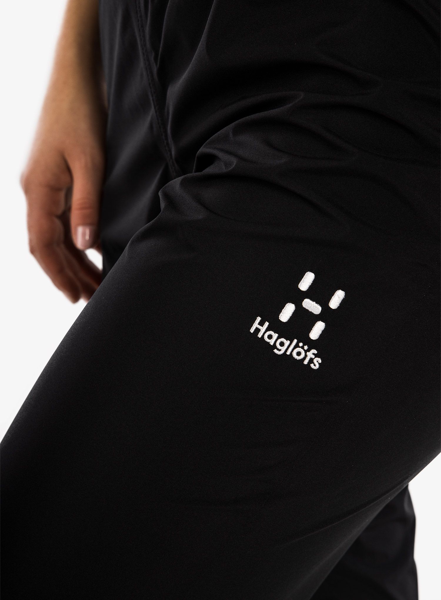 Ženske kišne hlače Haglofs Buteo Pant - true black