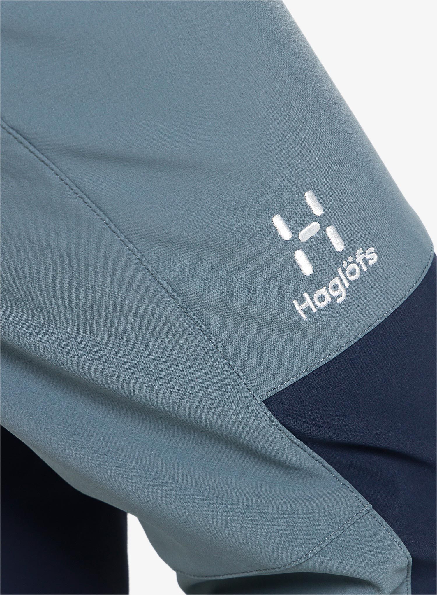 Ženske softshell hlače Haglofs Chilly Softshell Pant - steel blue/tarn blue