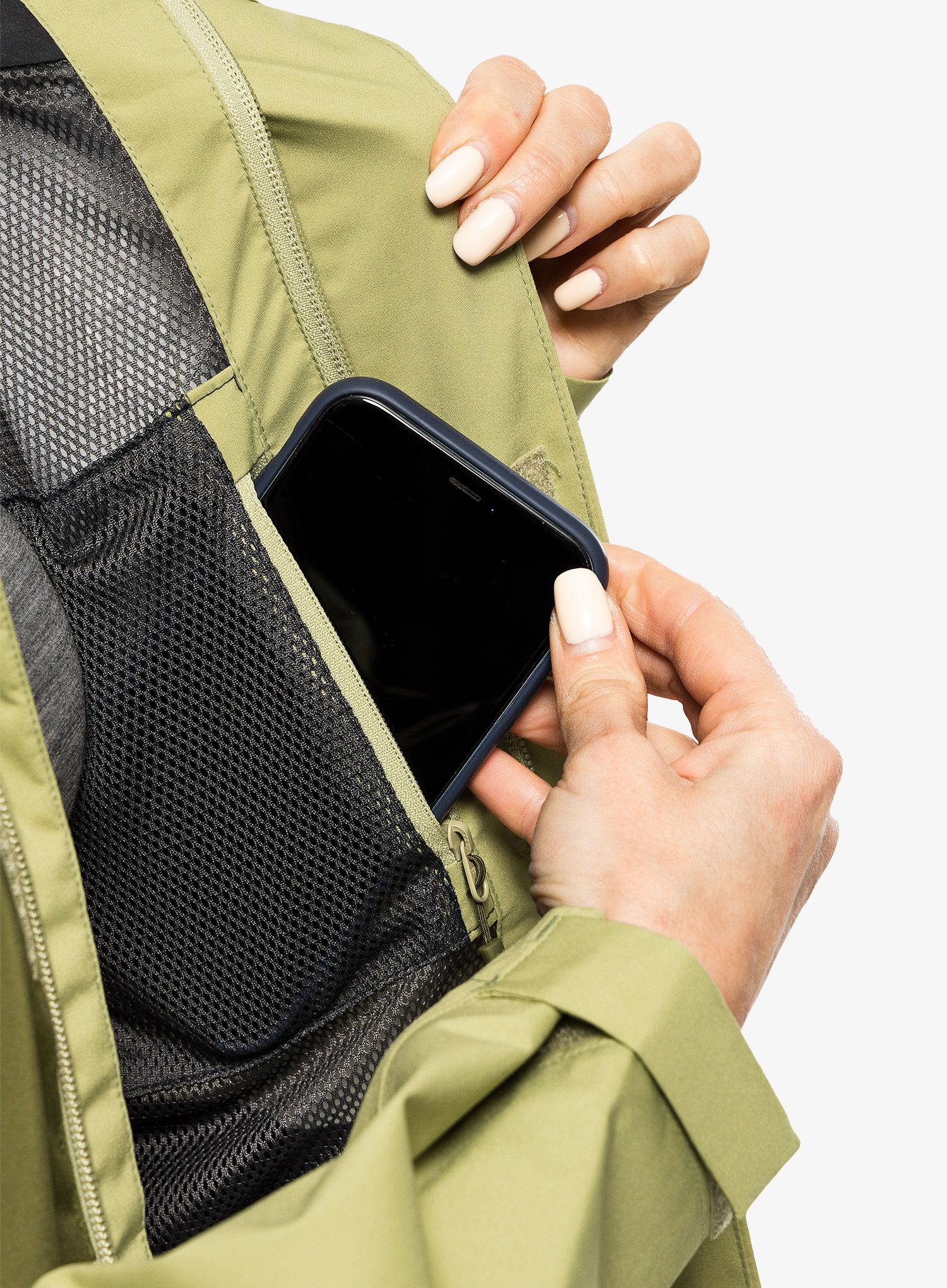 Ženska kišna jakna Haglofs Koyal Proof Jacket - thyme green/olive green