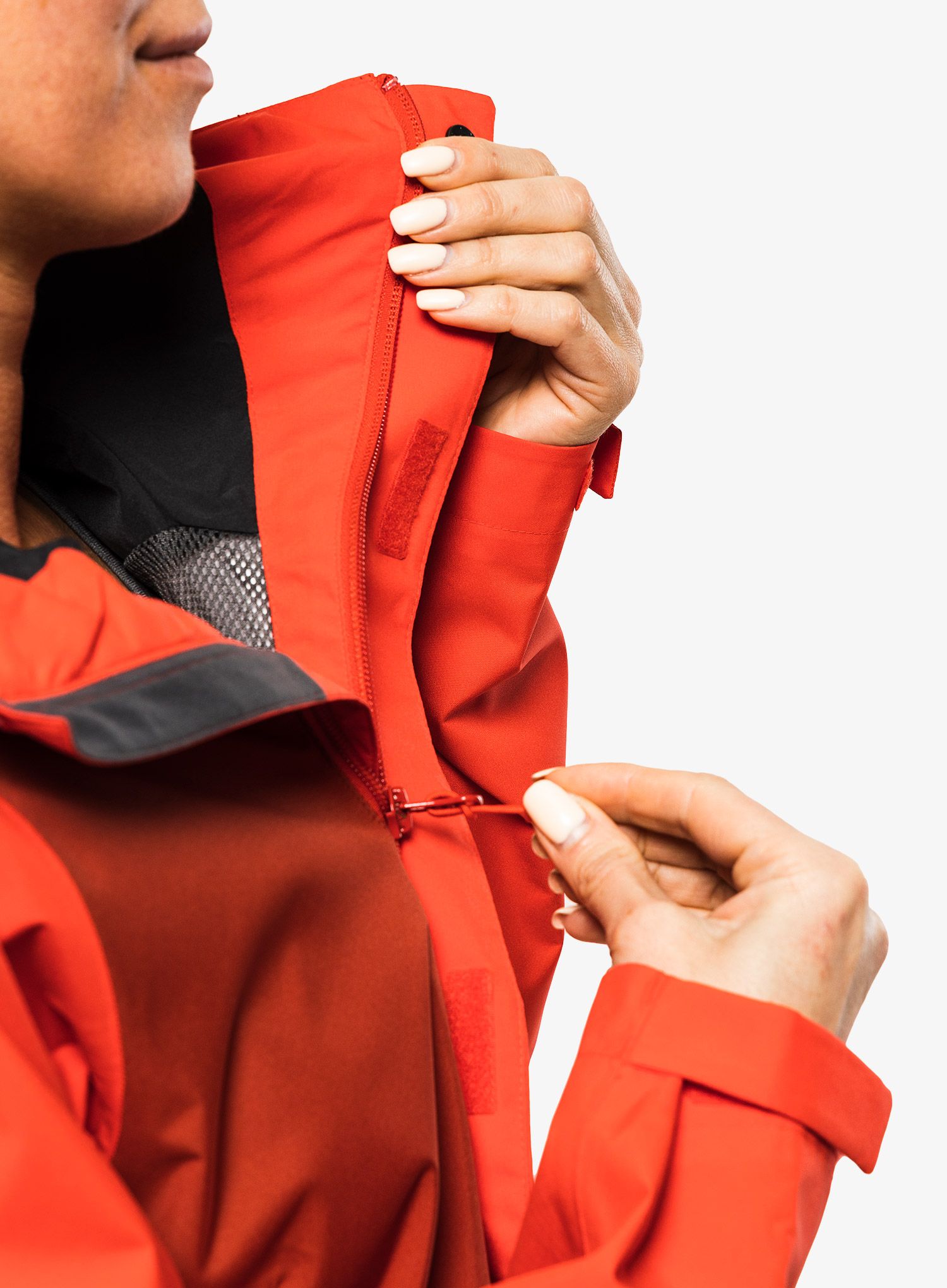 Ženska kišna jakna Haglofs Koyal Proof Jacket - poppy red/corrosion
