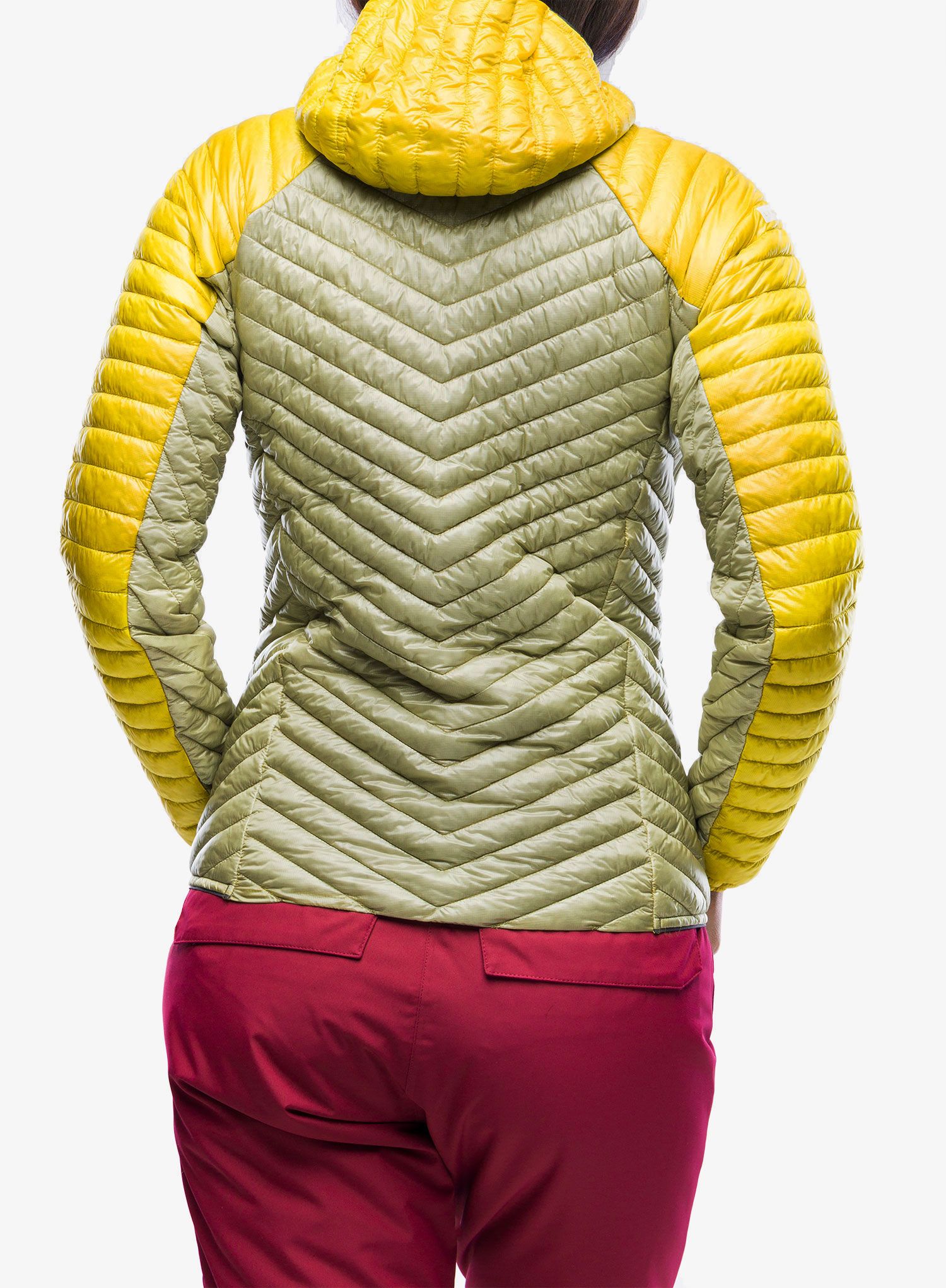 Jakna s postavom Haglofs L.I.M. Mimic Hood - aurora/thyme green