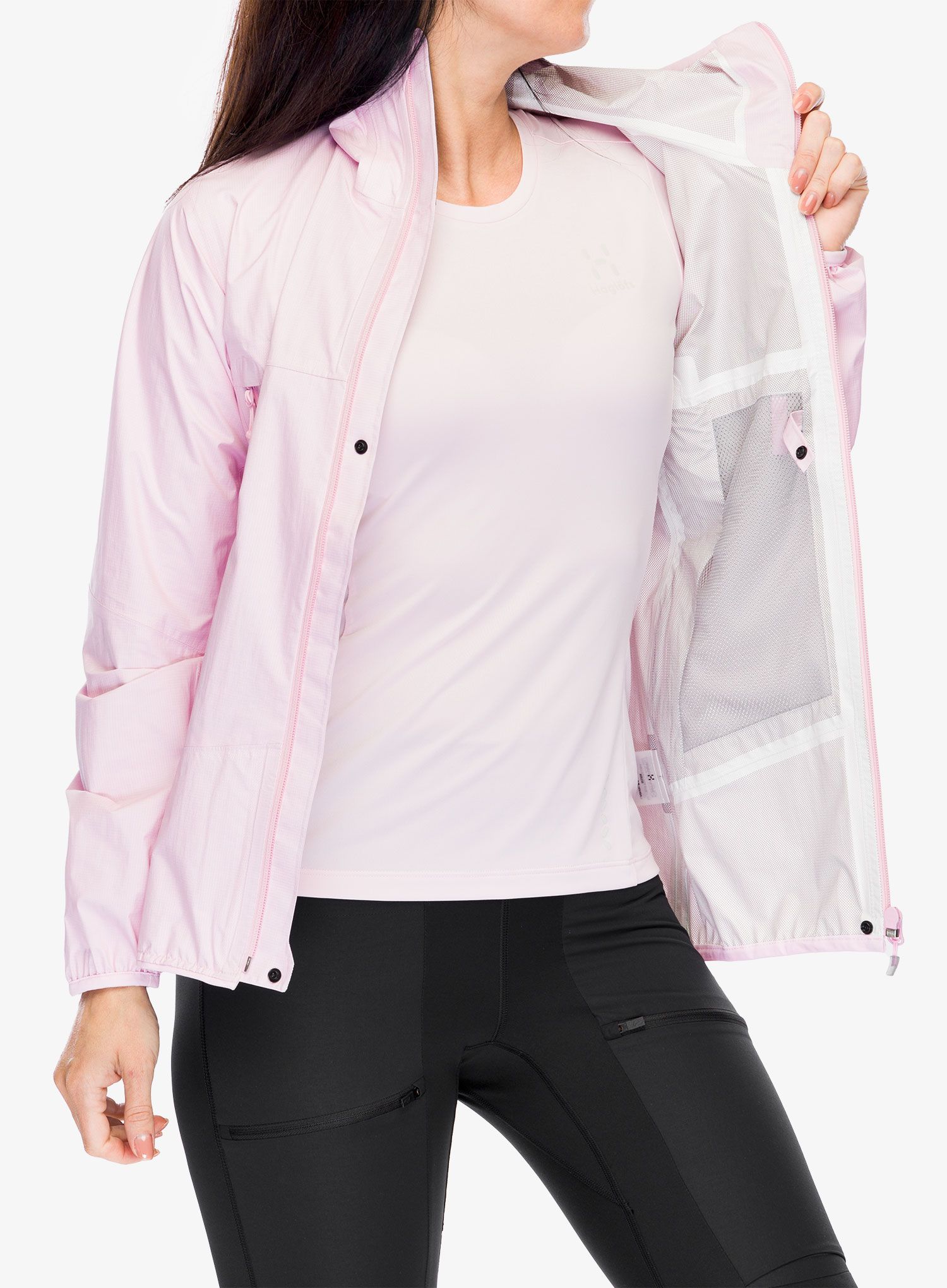Ženska kišna jakna Haglofs L.I.M. Proof Jacket - fresh pink