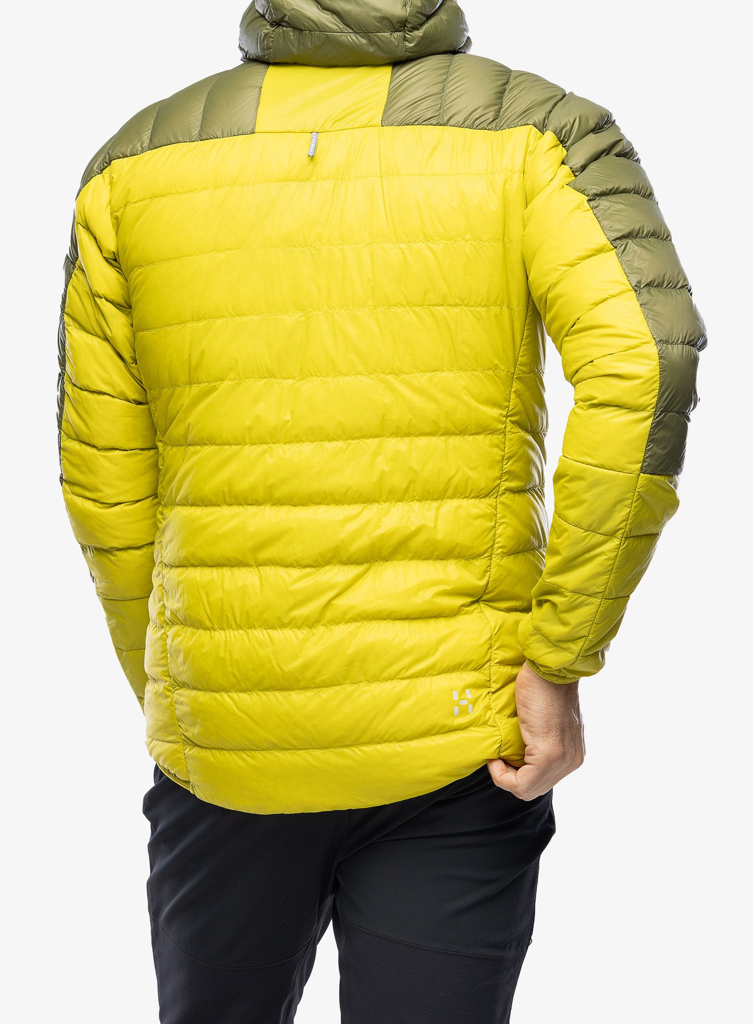 Pernata jakna Haglofs L.I.M Down Hood - aurora/olive green