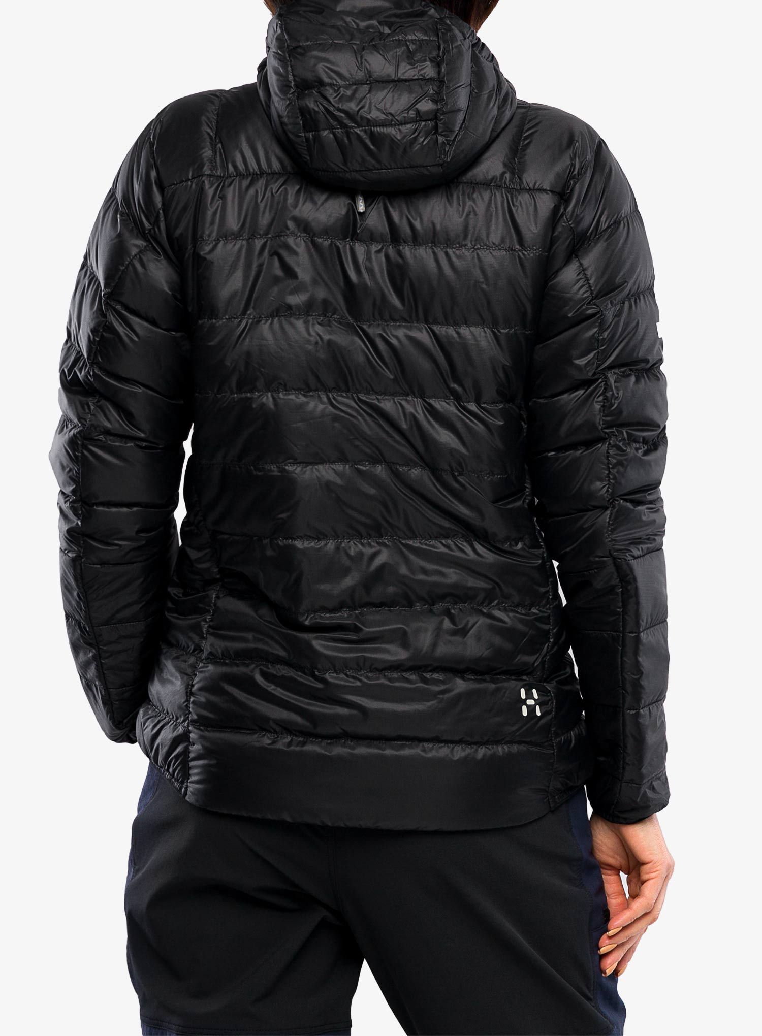 Ženska perjana jakna Haglofs L.I.M Down Hood - true black