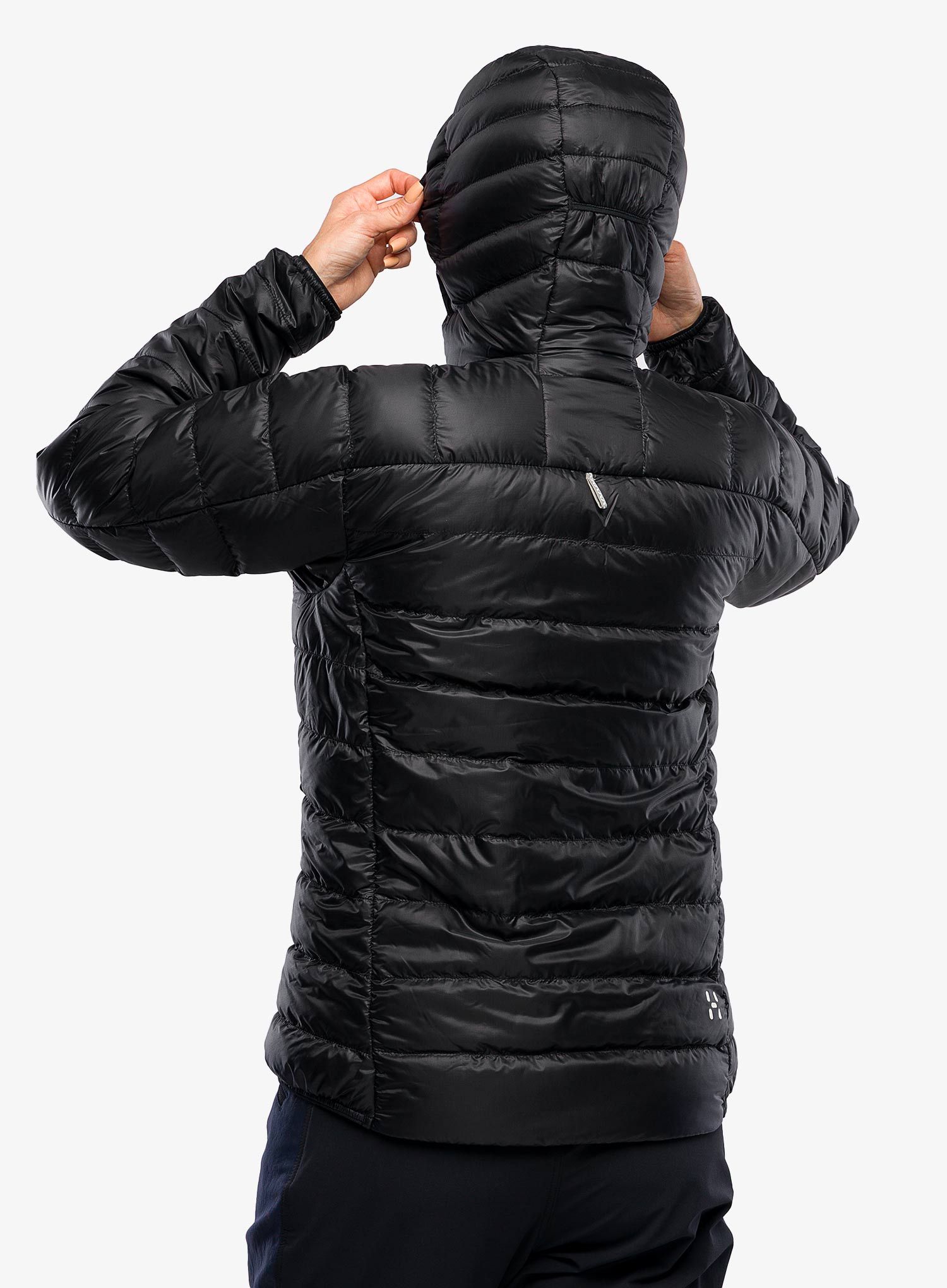 Ženska perjana jakna Haglofs L.I.M Down Hood - true black