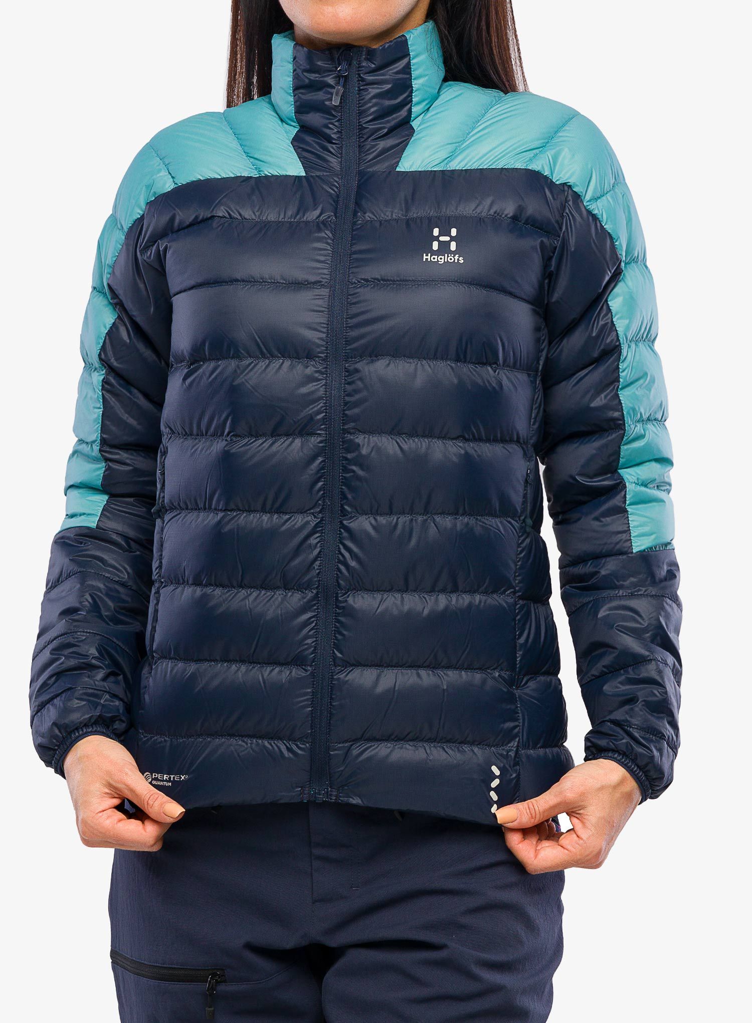 Ženska perjana jakna Haglofs L.I.M Down Jacket - tarn blue/frost blue