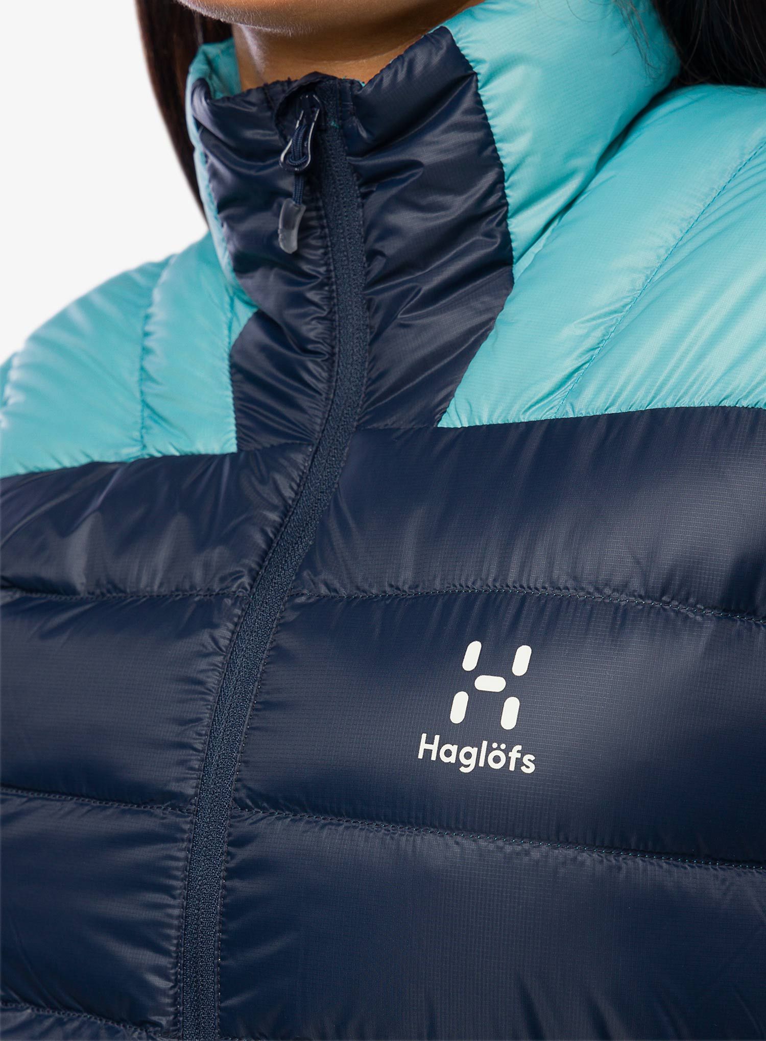 Ženska perjana jakna Haglofs L.I.M Down Jacket - tarn blue/frost blue
