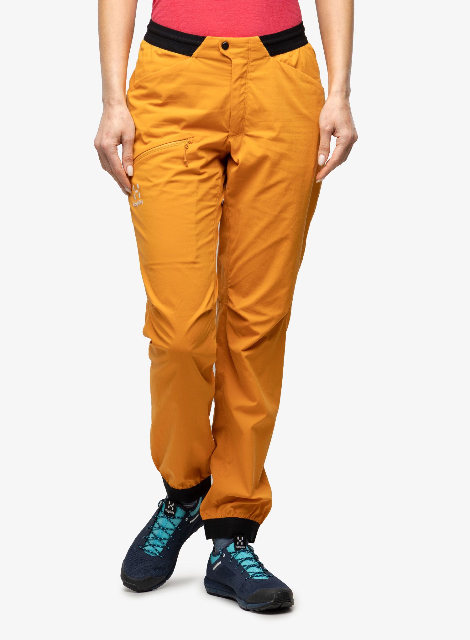 Ženske planinarske hlače Haglofs L.I.M Fuse Pant - desert yellow