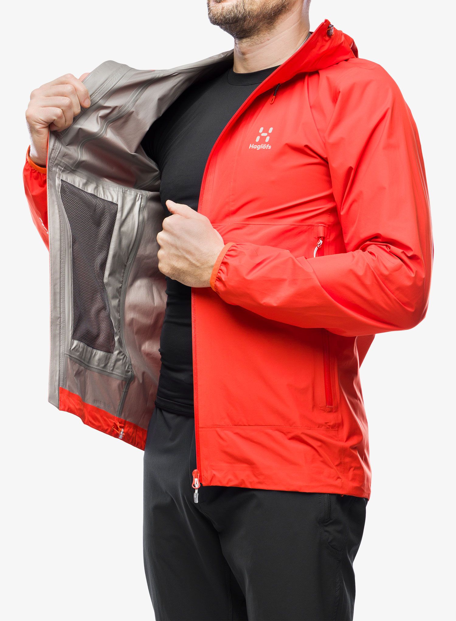 Kišna jakna Haglofs L.I.M GTX Jacket - habanero