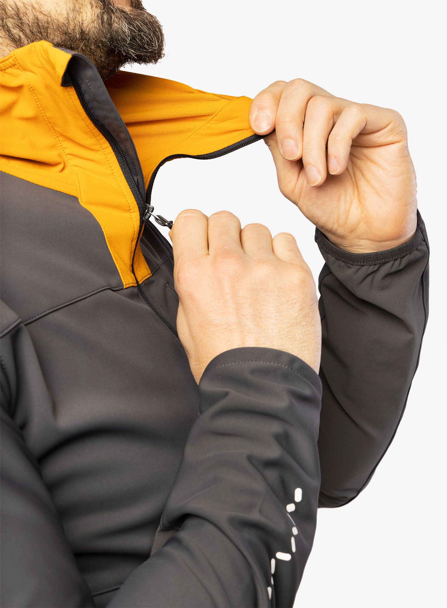 Softshell jakna Haglofs L.I.M Hybrid Softshell Jacket - magnetite/desert yellow