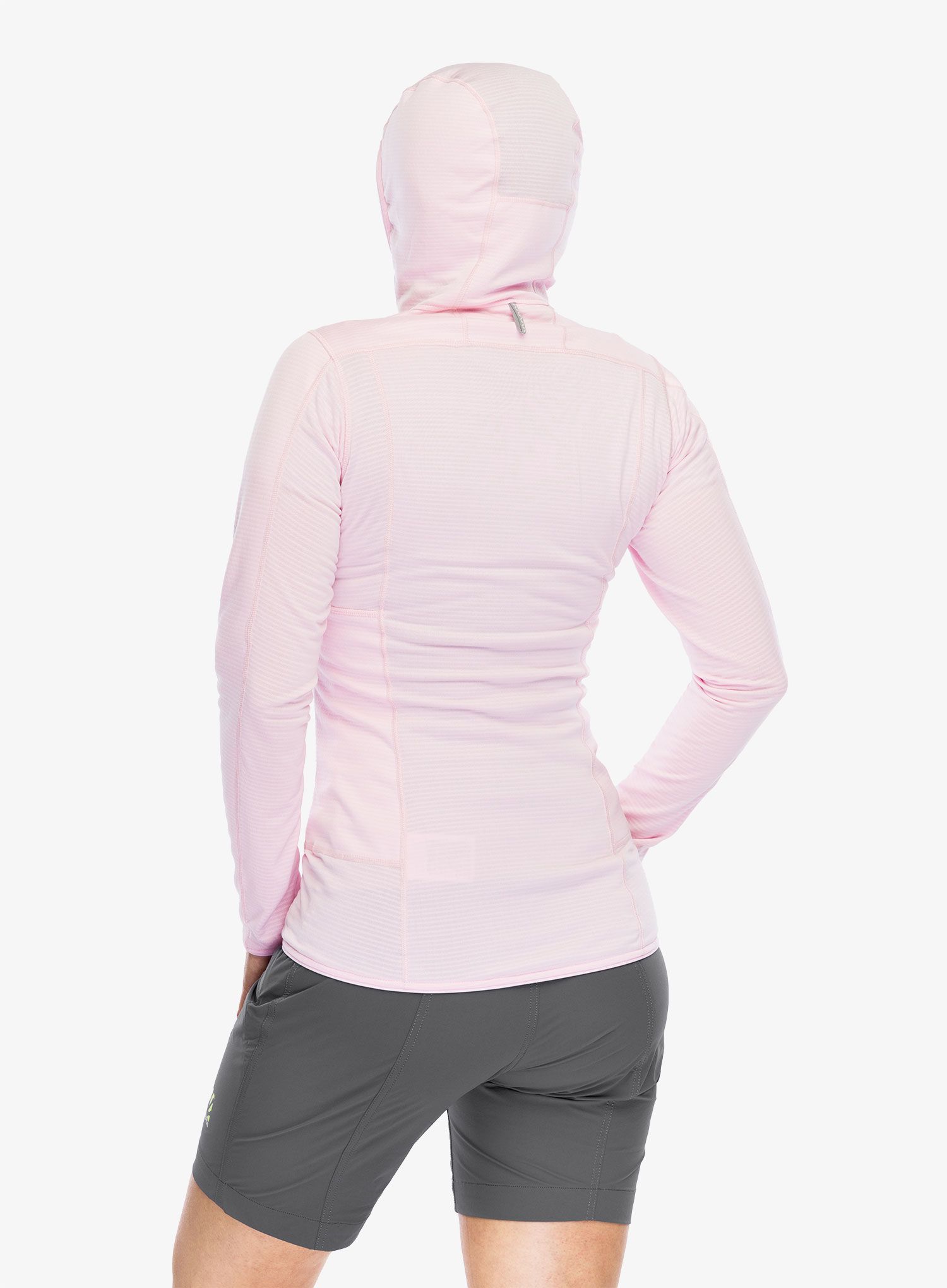Dukserica s kapuljačom ženska Haglofs L.I.M Mid Fast Hood - fresh pink