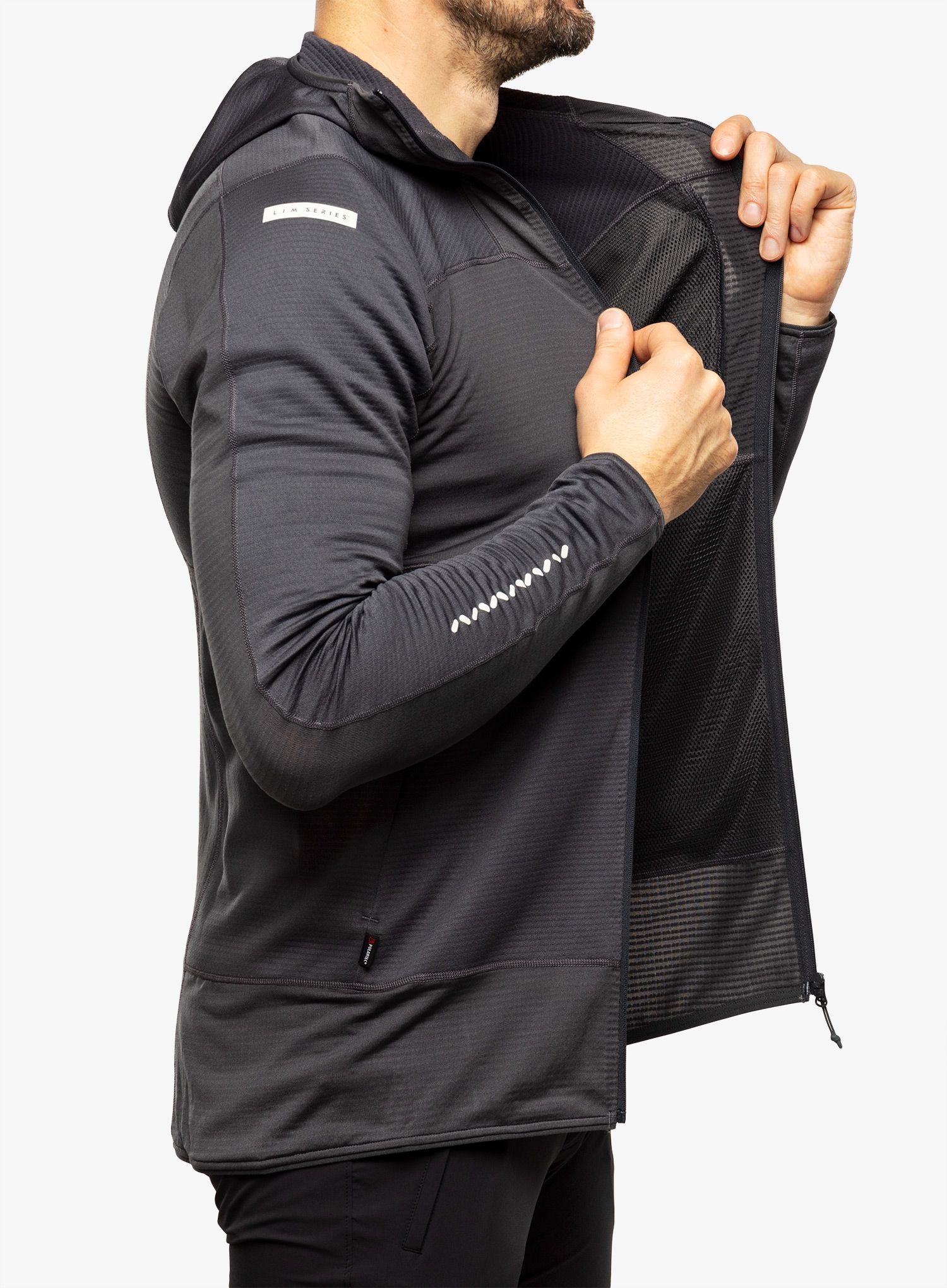 Majica s kapuljačom Haglofs L.I.M Mid Fast Hood - magnetite