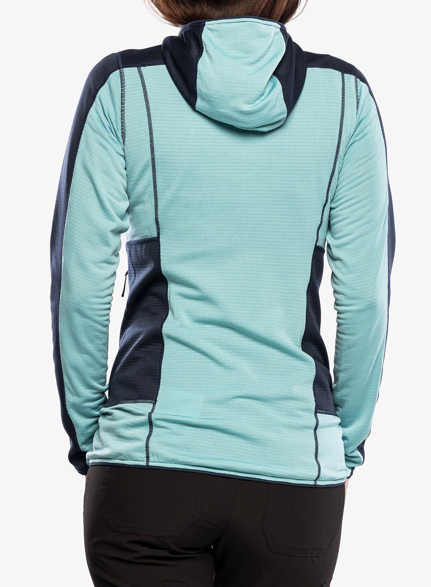 Dukserica s kapuljačom ženska Haglofs L.I.M Mid Fast Hood - tarn blue/frost blue