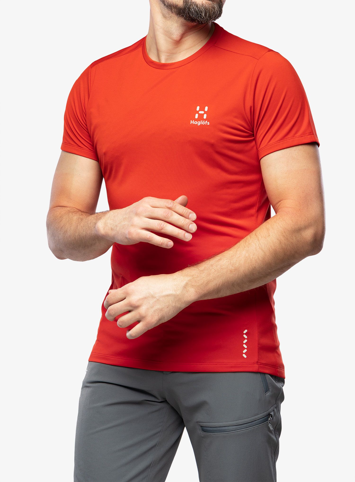 Brzosušeća majica Haglofs L.I.M Tech Tee - habanero