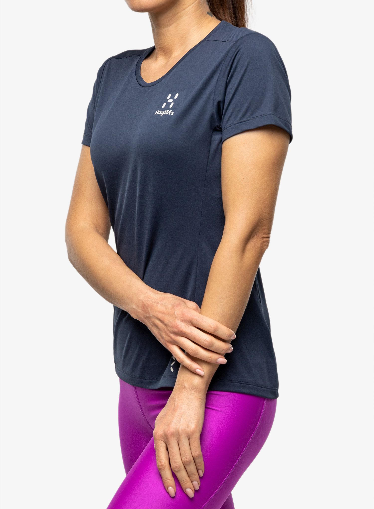 Ženska brzosušeća majica Haglofs L.I.M Tech Tee - tarn blue