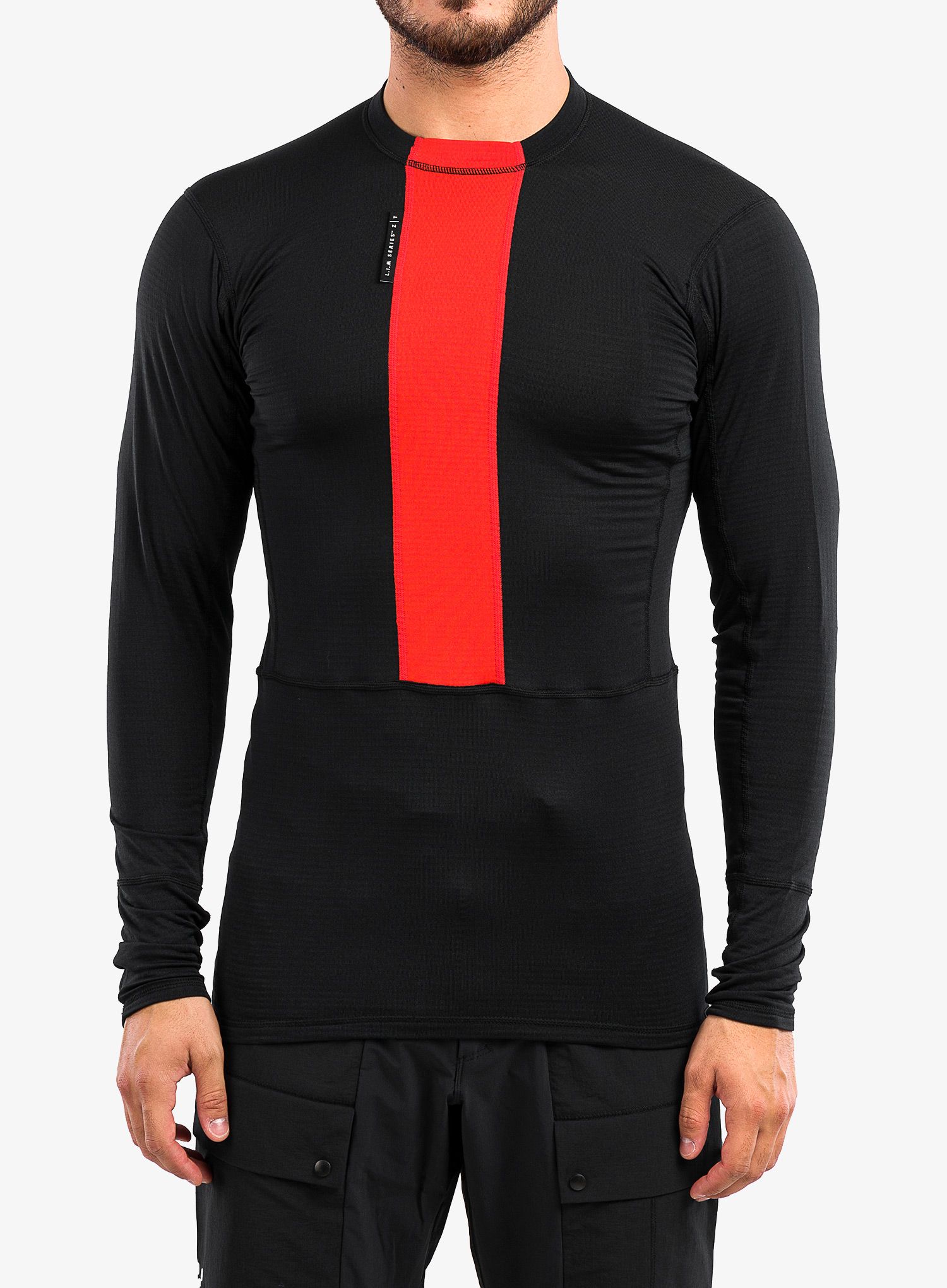 Termoaktivna dukserica Haglofs L.I.M ZT Base - true black/zenith red