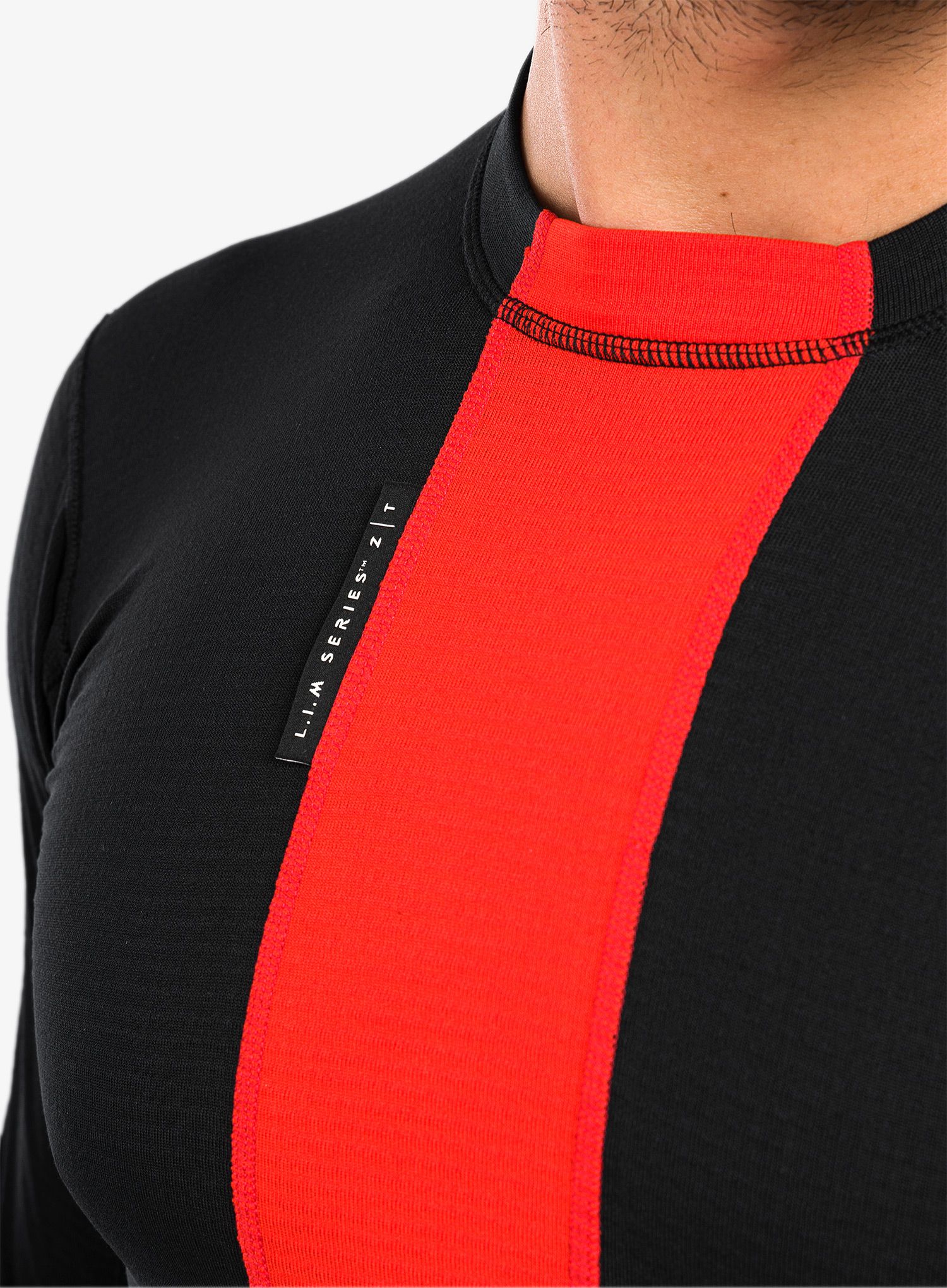 Termoaktivna dukserica Haglofs L.I.M ZT Base - true black/zenith red