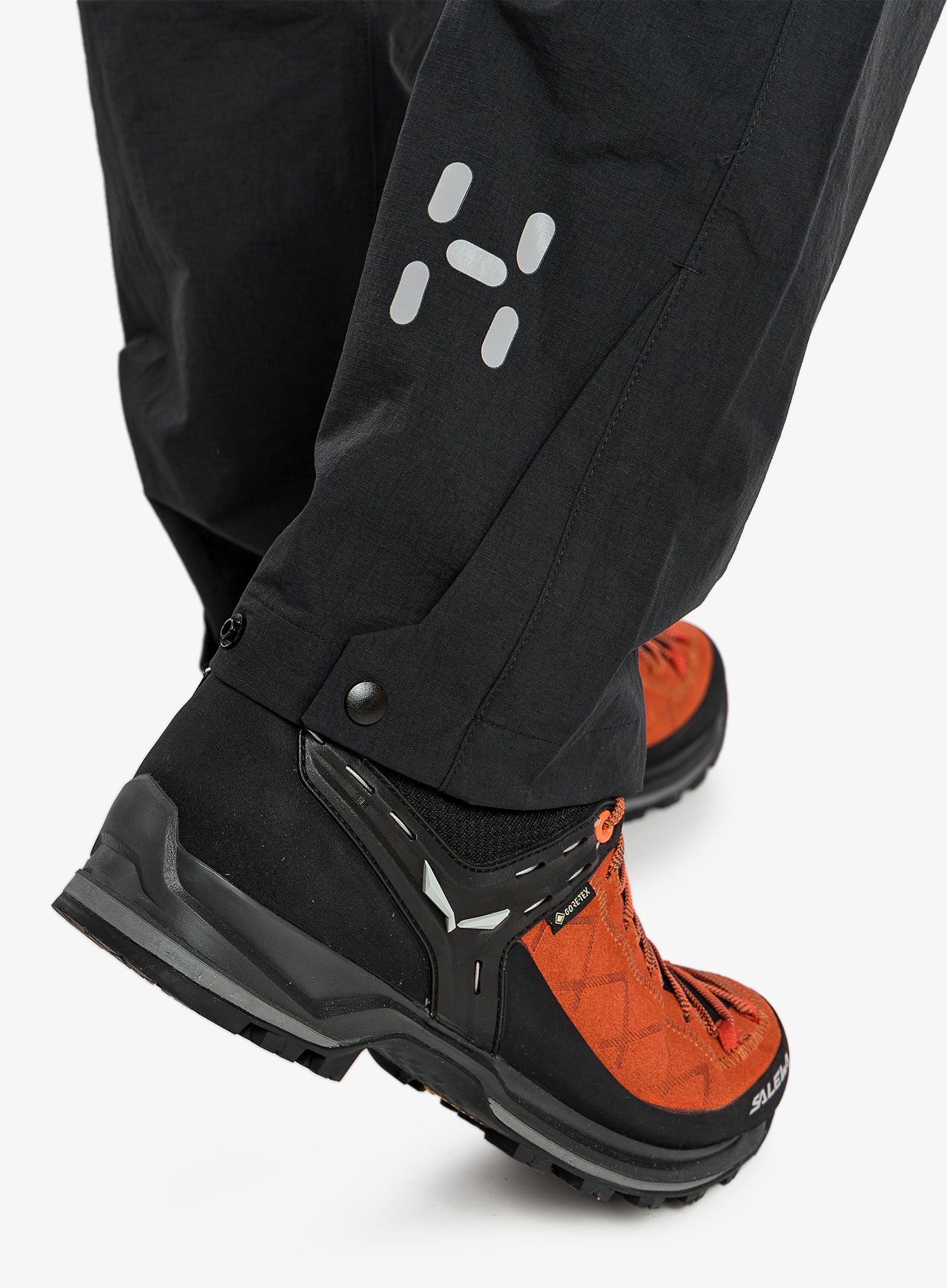 Muške trekking hlače Haglofs L.I.M ZT Pant - true black/zenith red