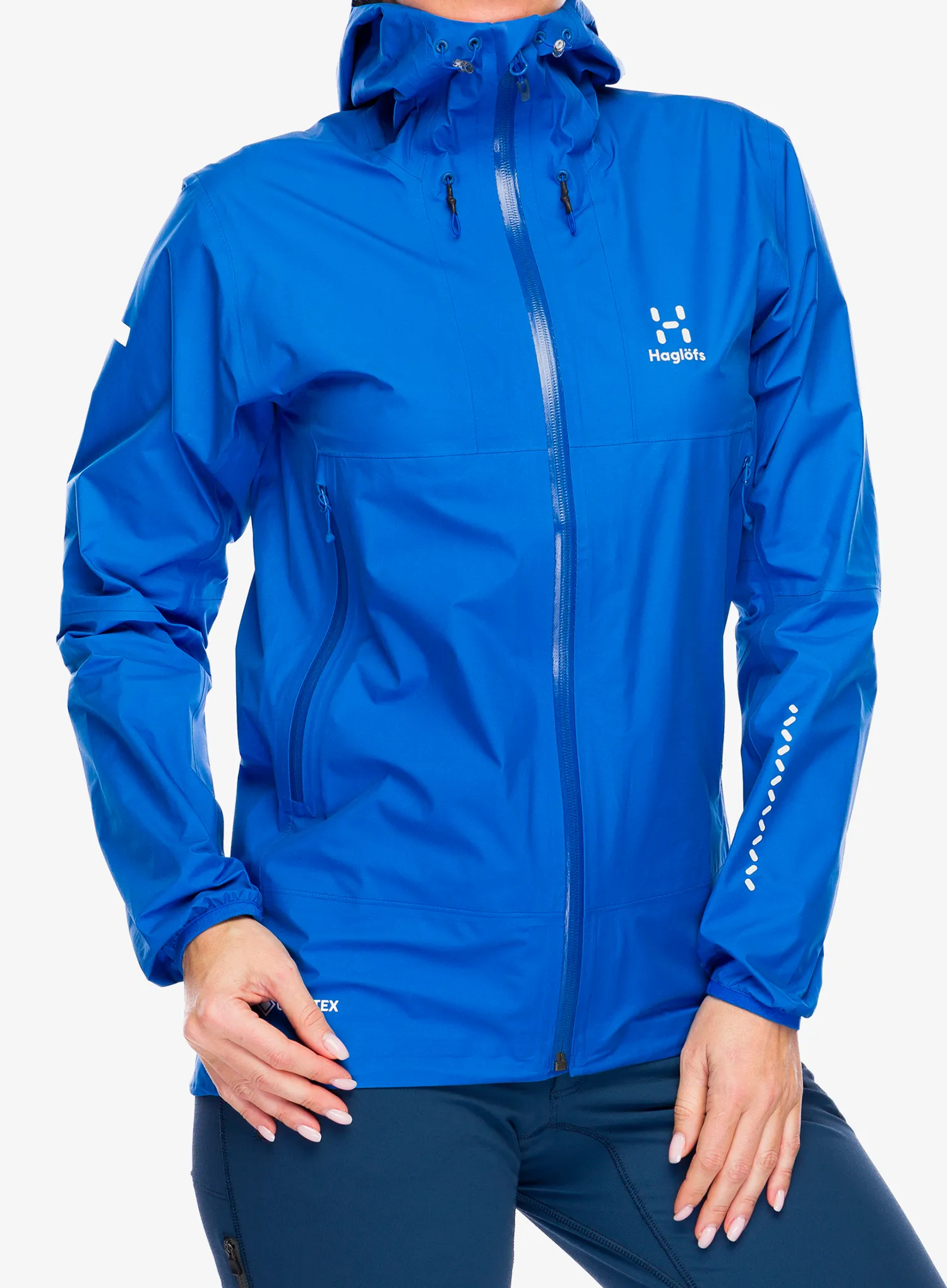 Ženska jakna s membranom Haglofs L.I.M GTX Jacket - electric blue